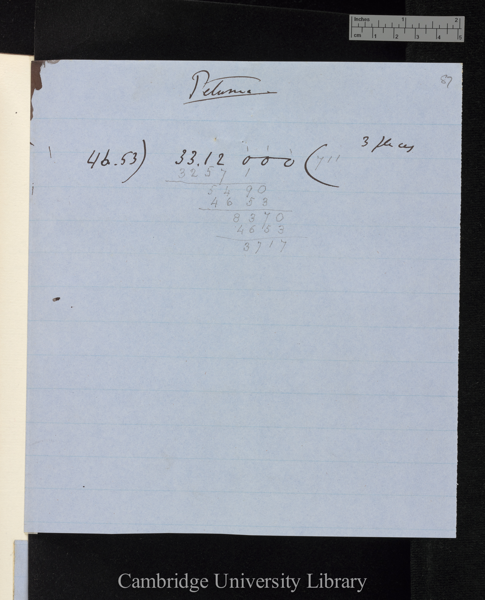 Petunia / Lobelia fulgens [comparison of crossed and self-fertilised] [table of heights of plants; other calculations]