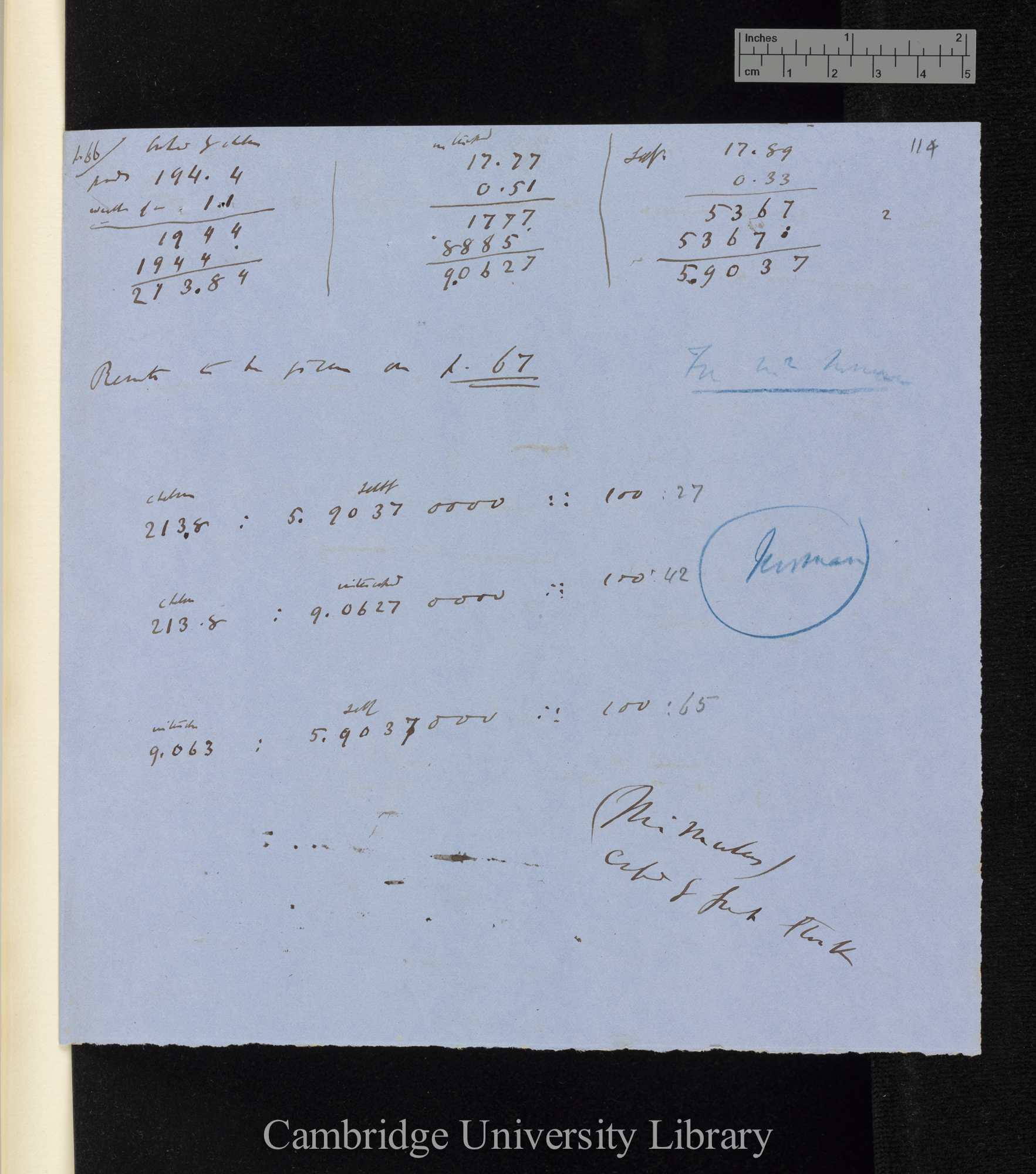 Fertility of Mimulus [observations on plants 51, 53, 54, 56, 58, 60]