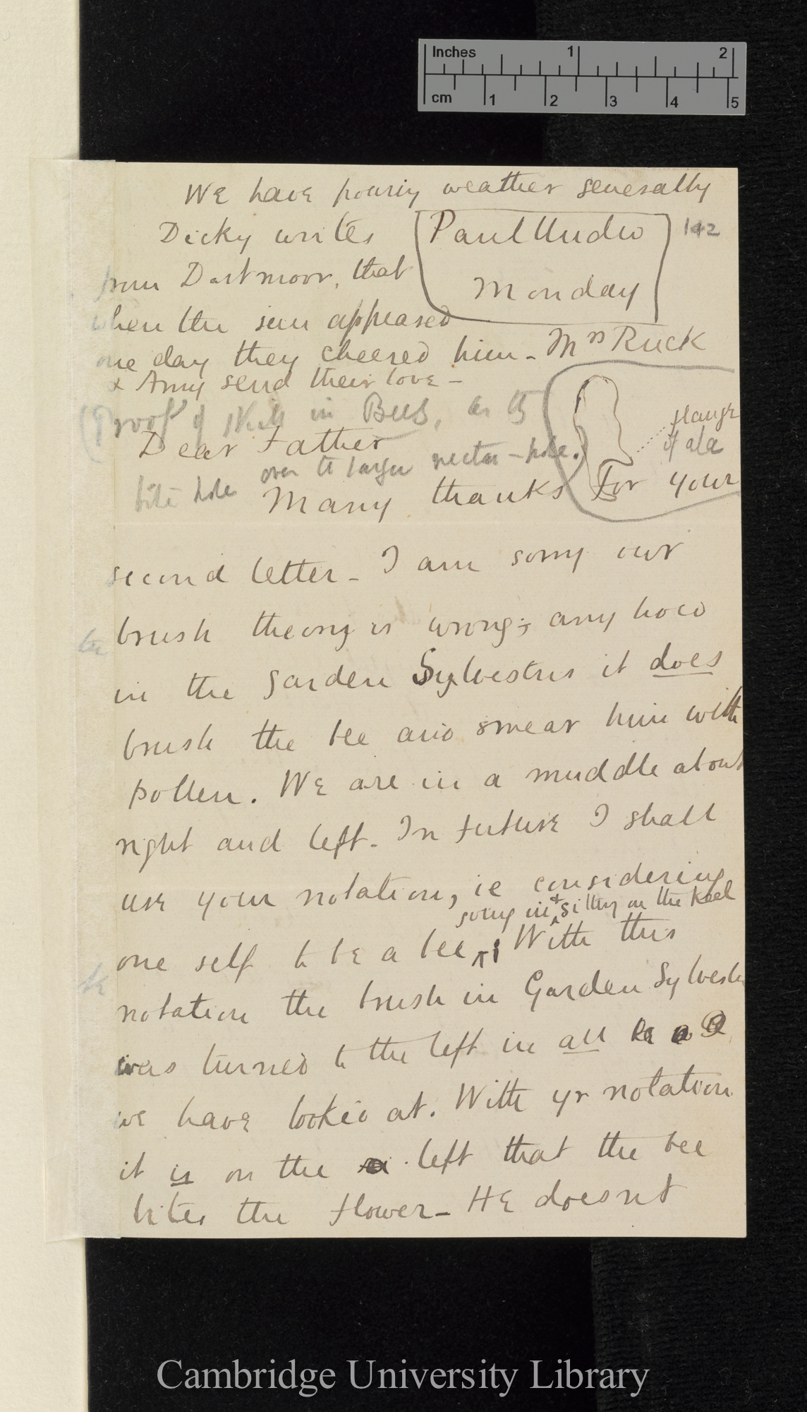 Sir Francis Darwin to Charles Robert Darwin