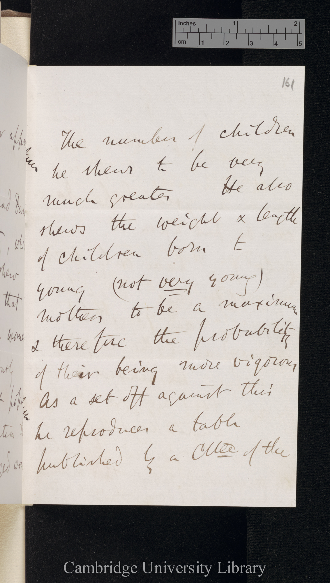 Francis Galton to Charles Robert Darwin