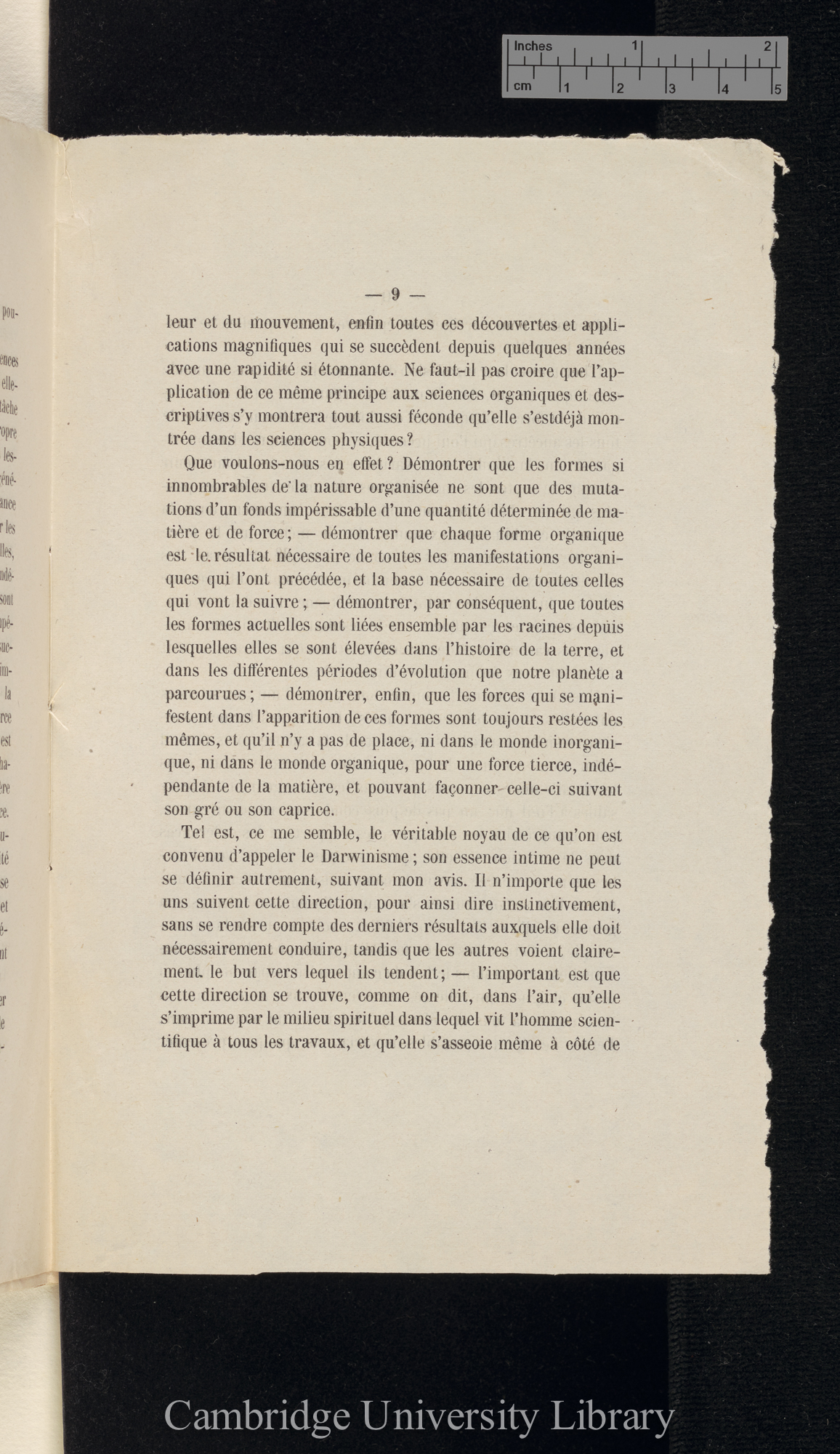 Vogt, C/Karl. Discours 15 April 1869 à l&#39;ouverture de la séance générale &#39;Institut National Génévois (Bulletin)&#39; 16: 9