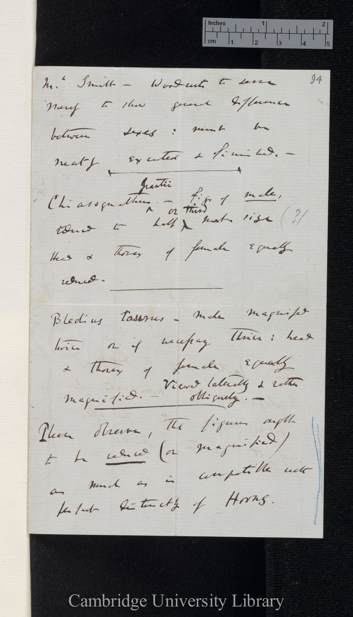 Charles Robert Darwin to [Edgar Albert Smith]