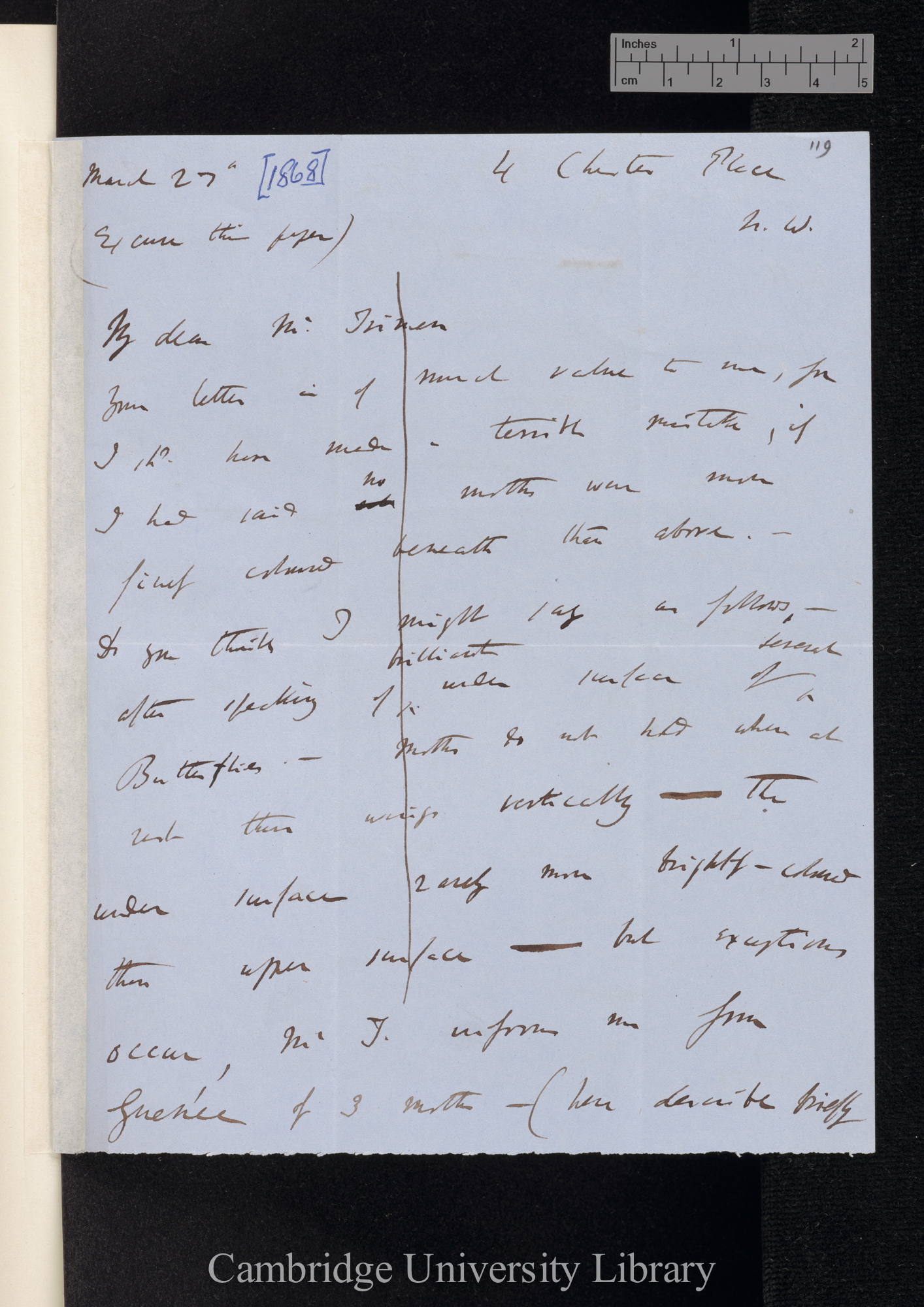 Charles Robert Darwin to [Roland Trimen];