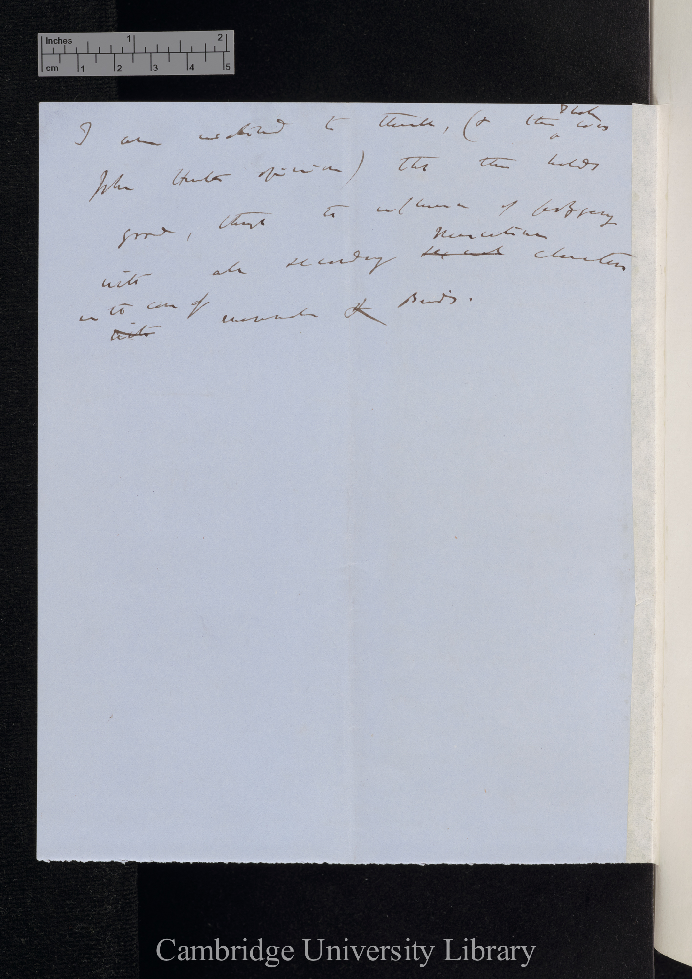 Charles Robert Darwin to [Henry Doubleday]