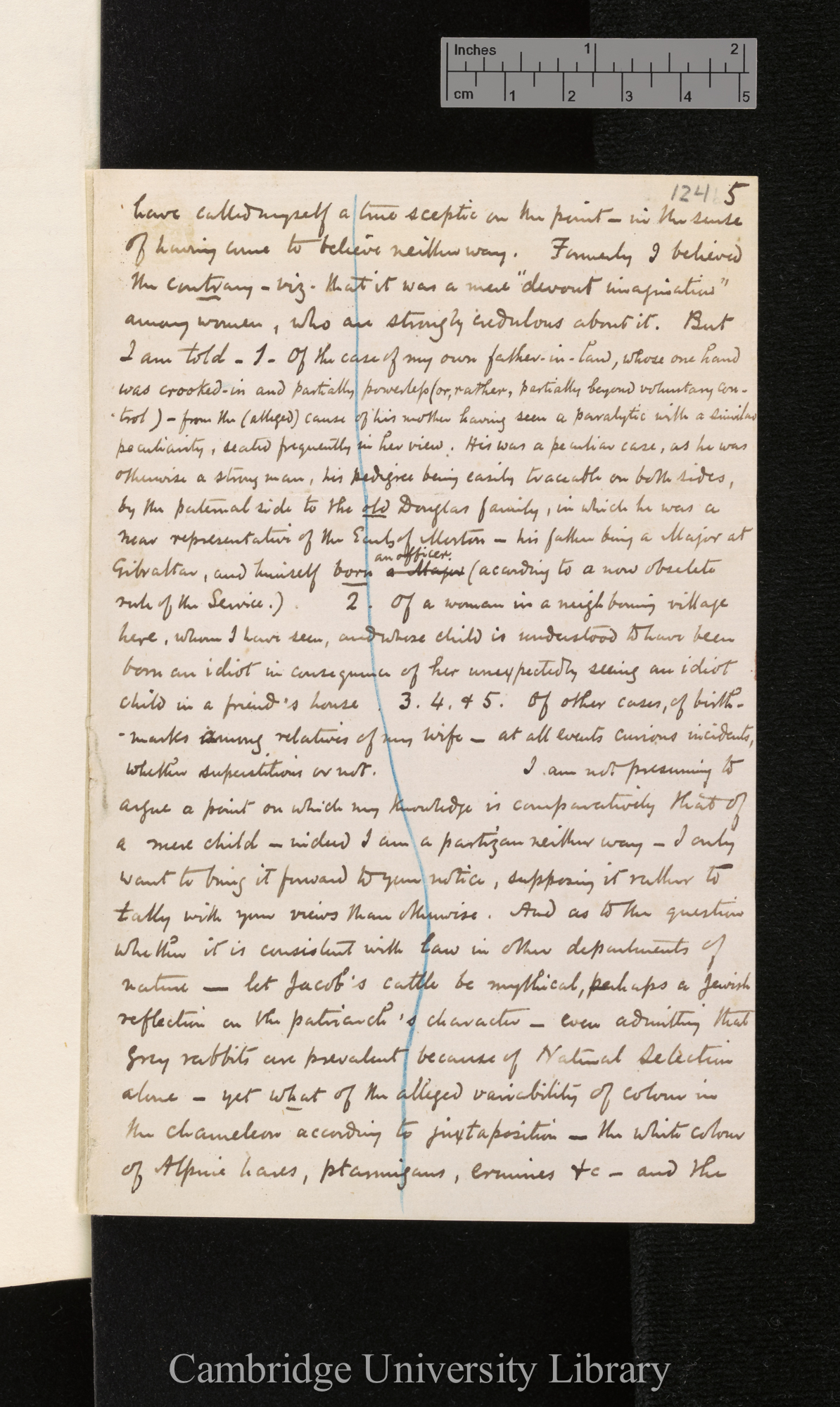 George Cupples to Charles Robert Darwin