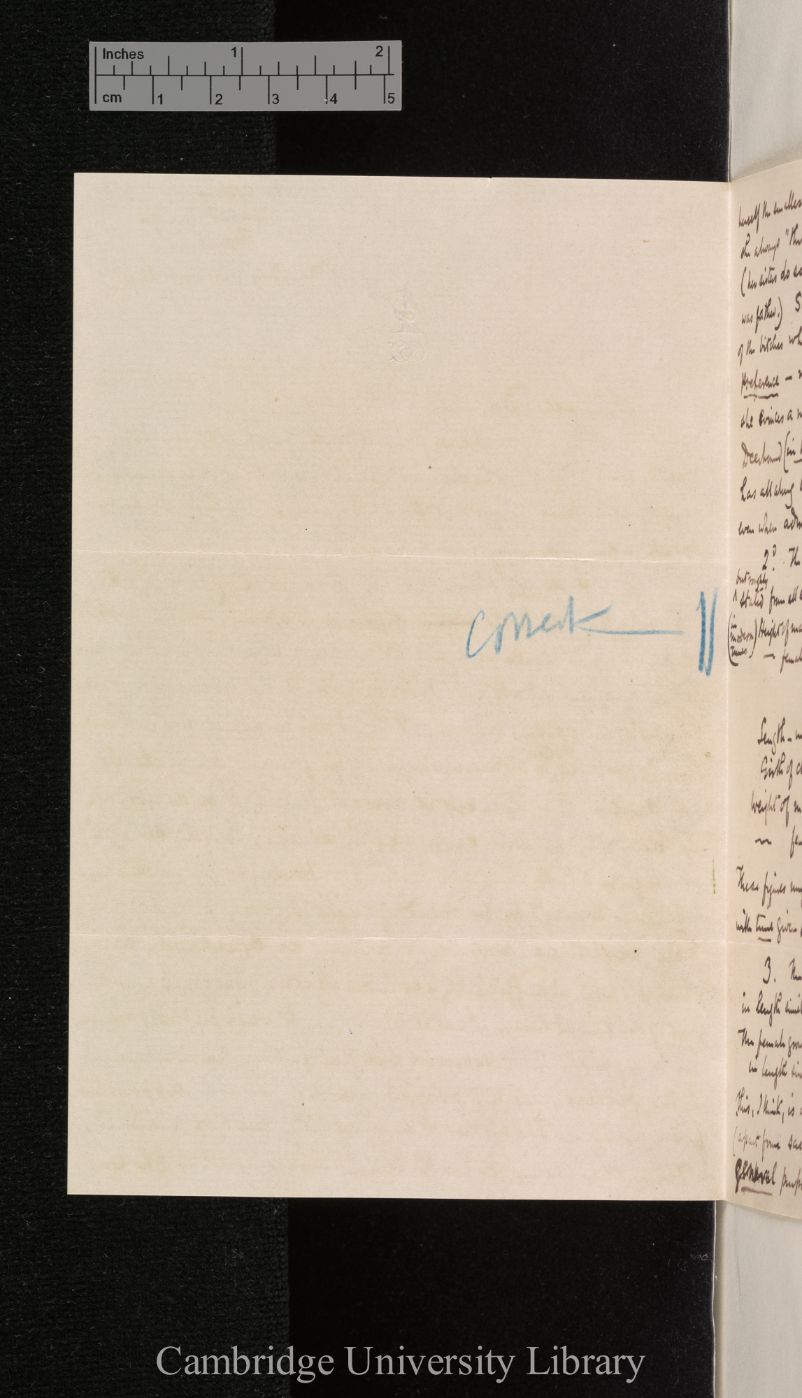 [George Cupples] to Charles Robert Darwin