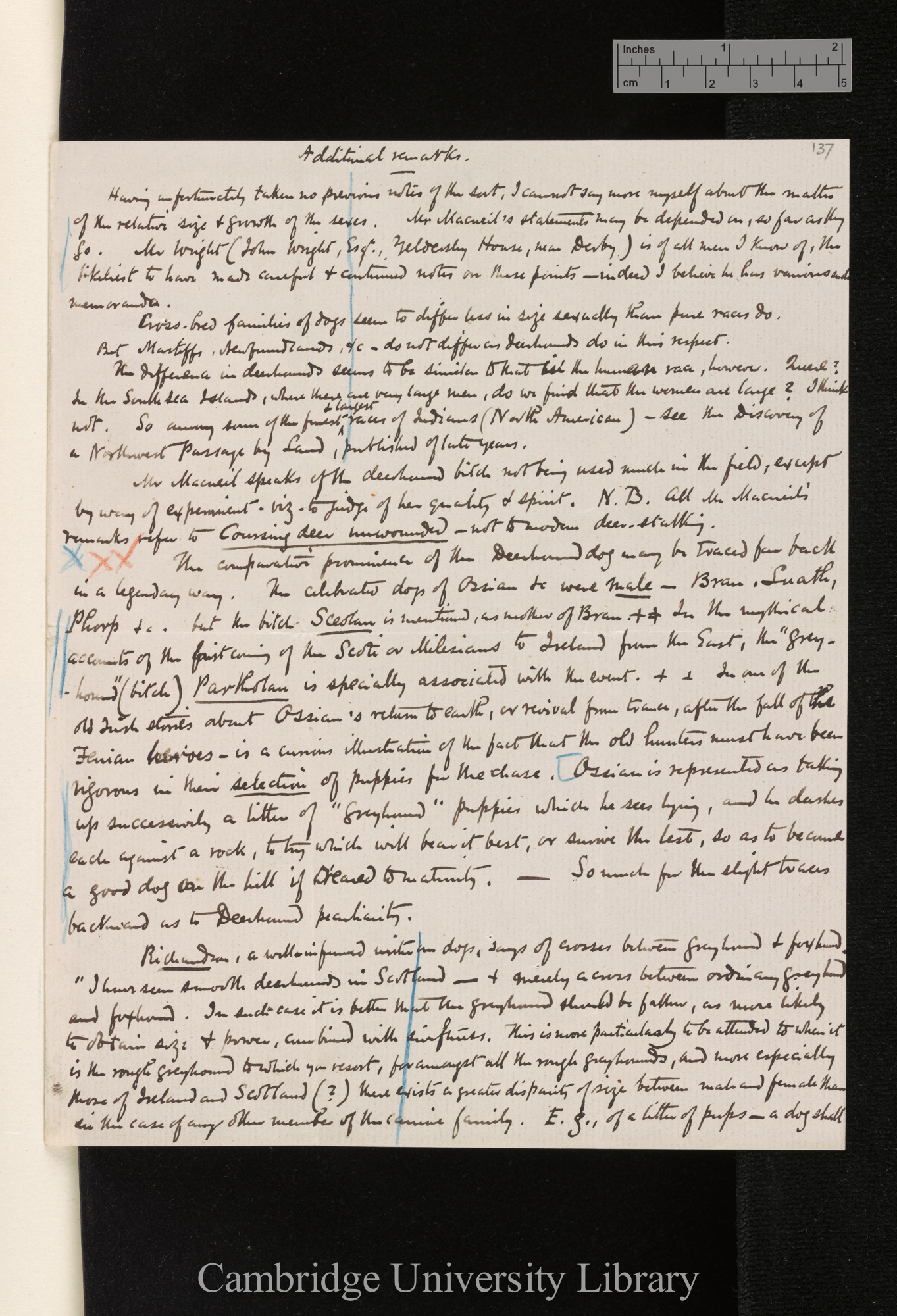 [George Cupples] to Charles Robert Darwin