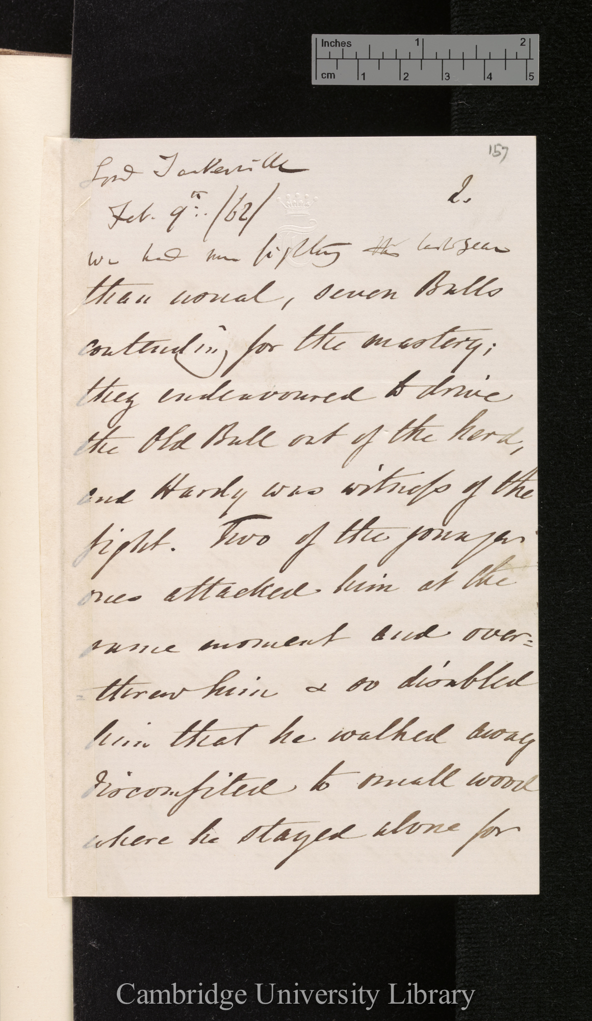 Charles Augustus Bennet to Charles Robert Darwin