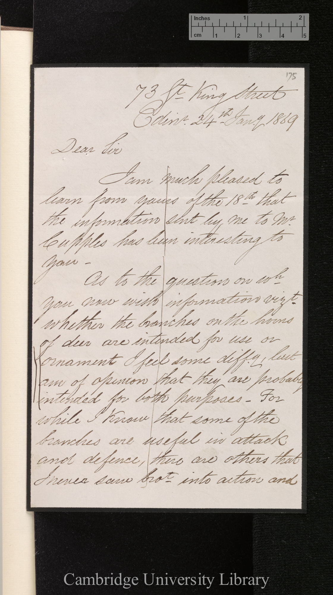 Archibald McNeill to Charles Robert Darwin