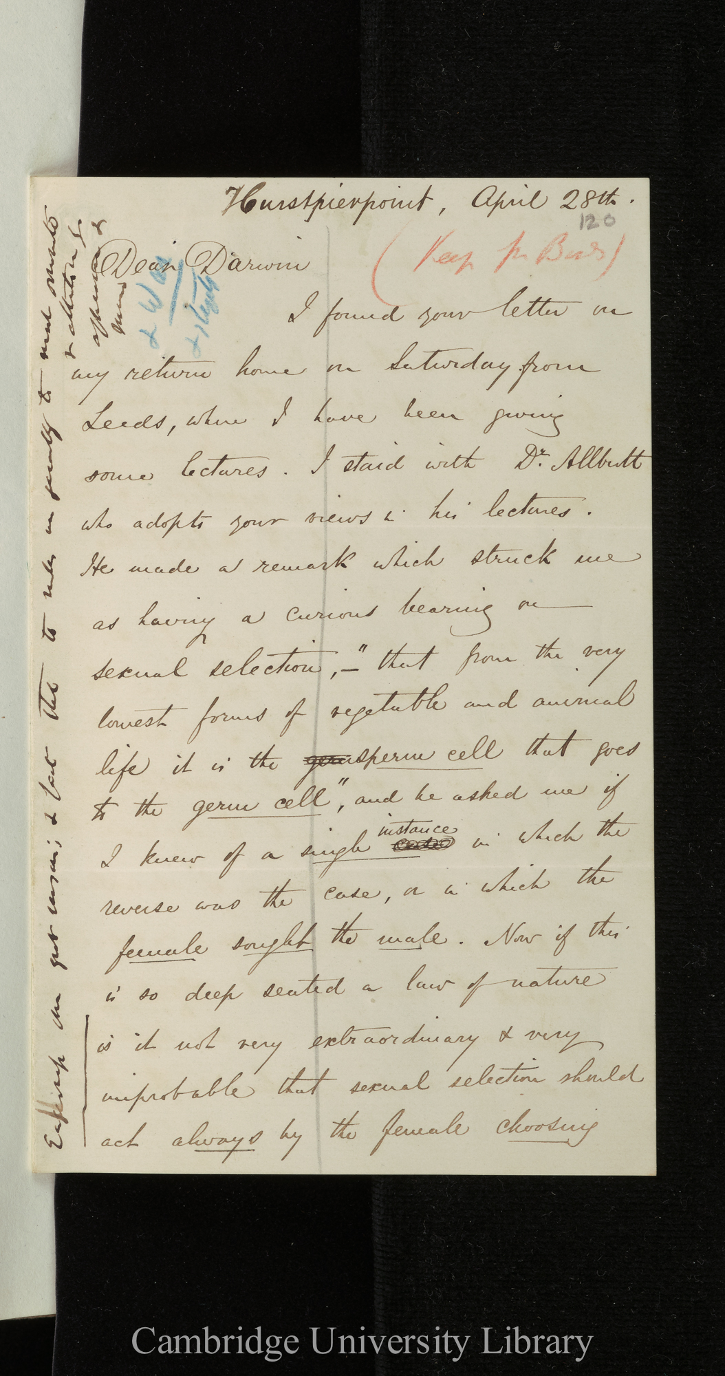 Alfred Russel Wallace to Charles Robert Darwin