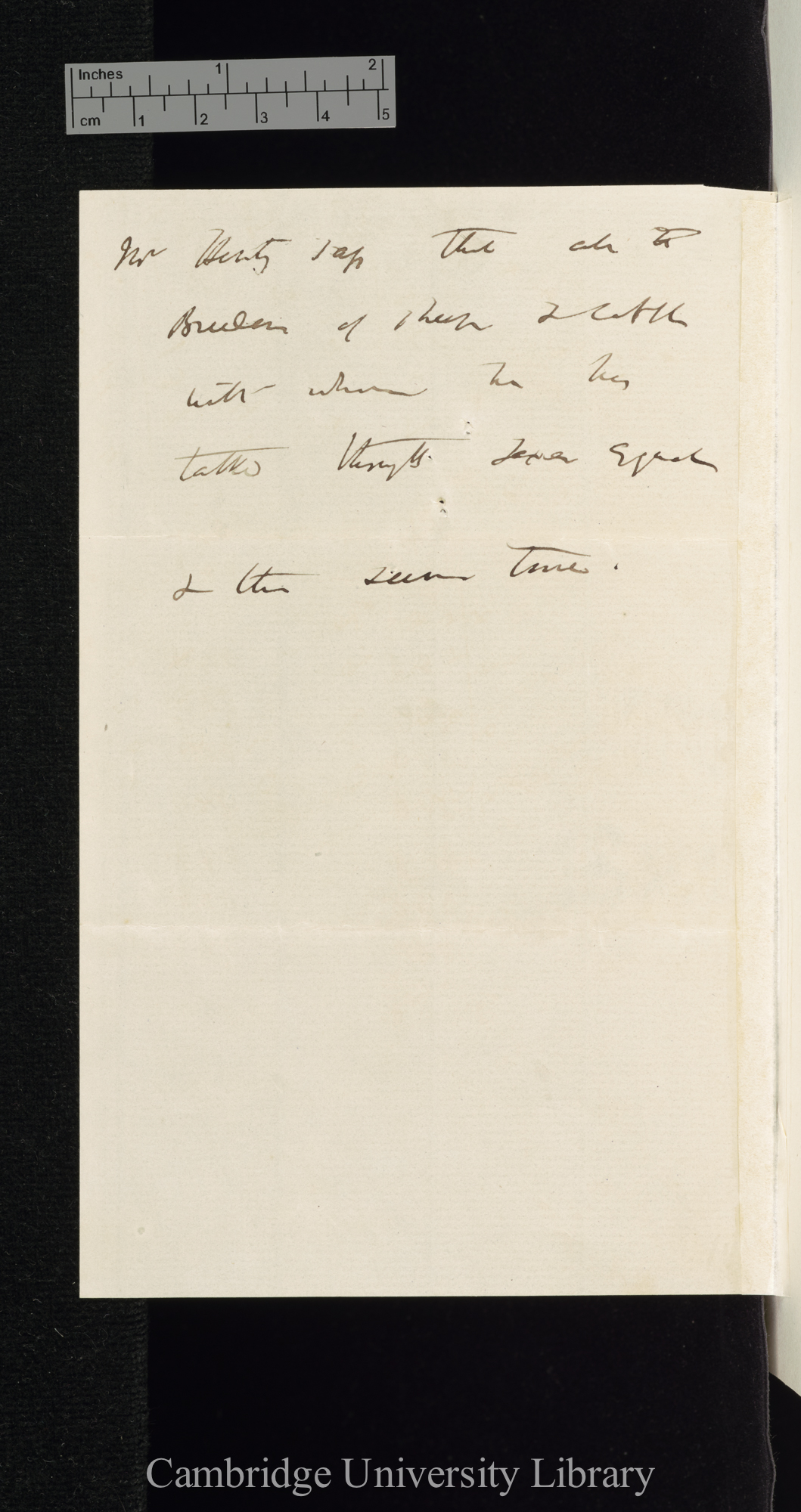 William Henty to Charles Robert Darwin