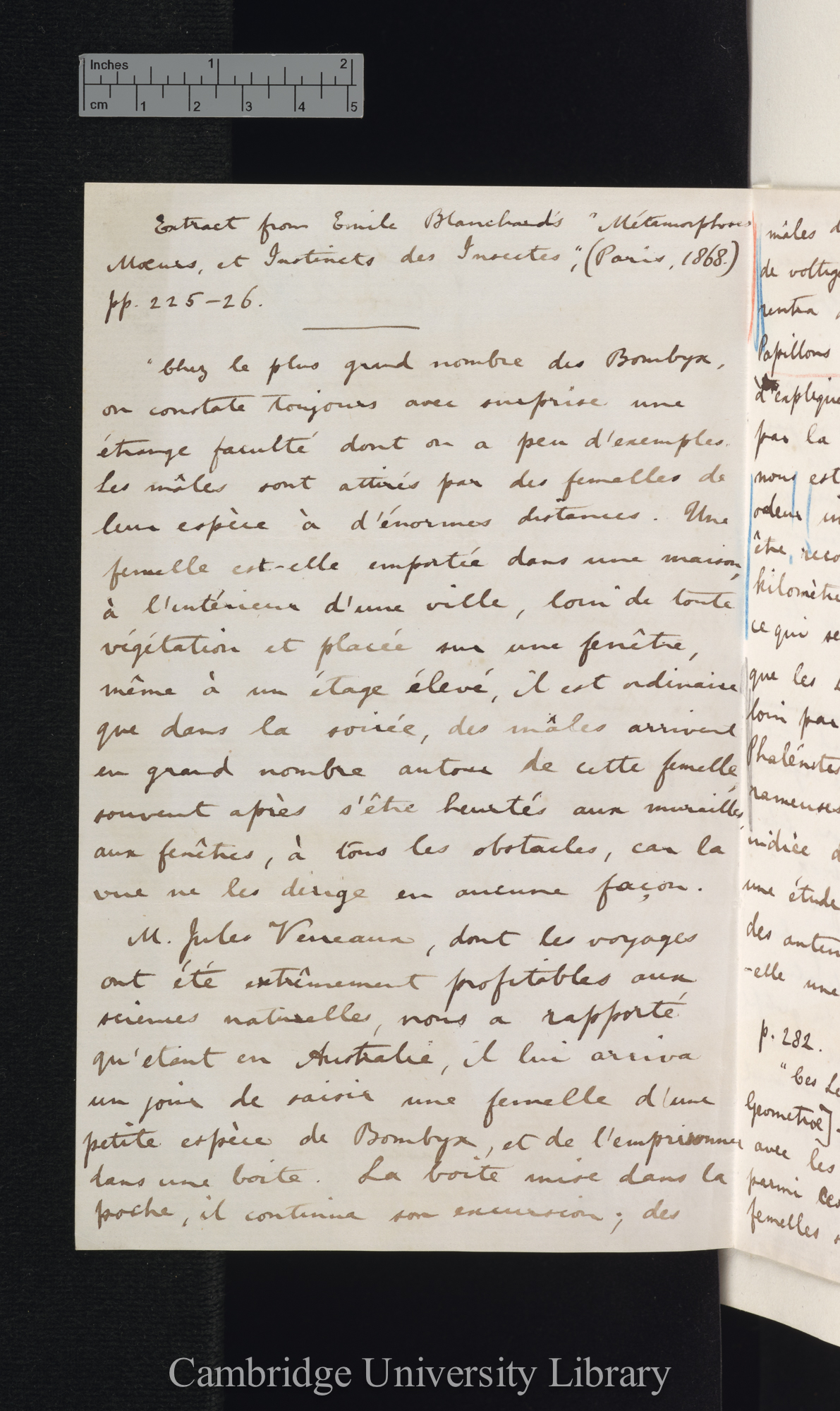 Roland Trimen to Charles Robert Darwin