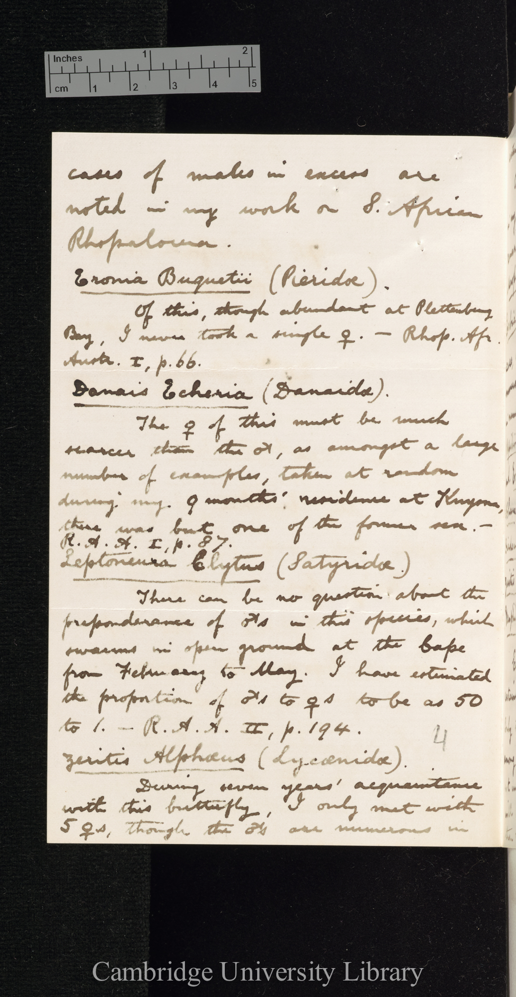 [Roland Trimen] to Charles Robert Darwin