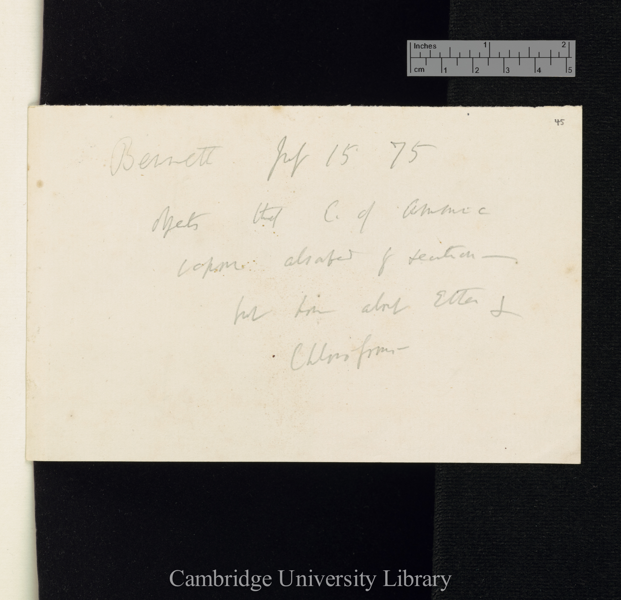 Bennett objects that C[arbonate] of Ammonia vapour absorbed by secretion - but how about Ether &amp; Chloroform