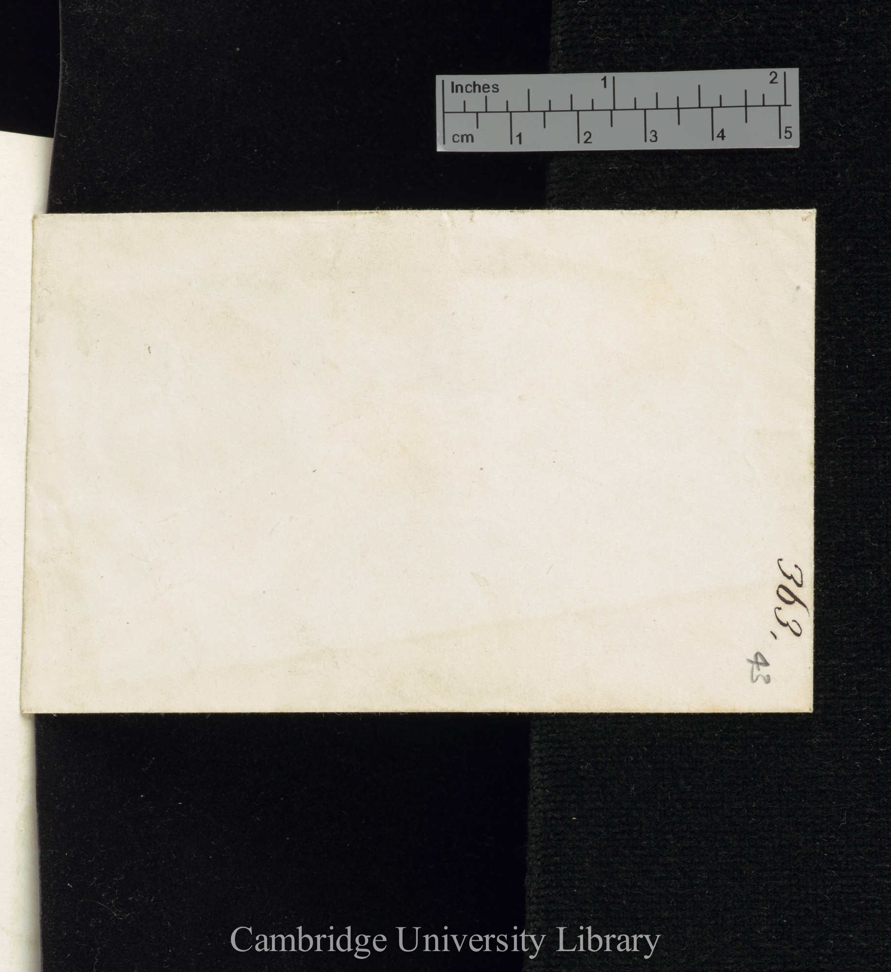 empty envelope marked &#39;363&#39; - once containing items DAR 87: 44-46?