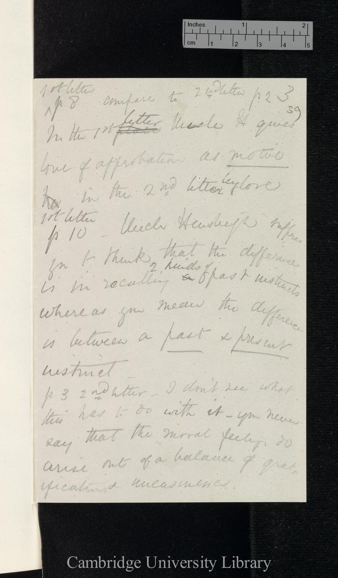 [Sir George Howard Darwin] to Charles Robert Darwin