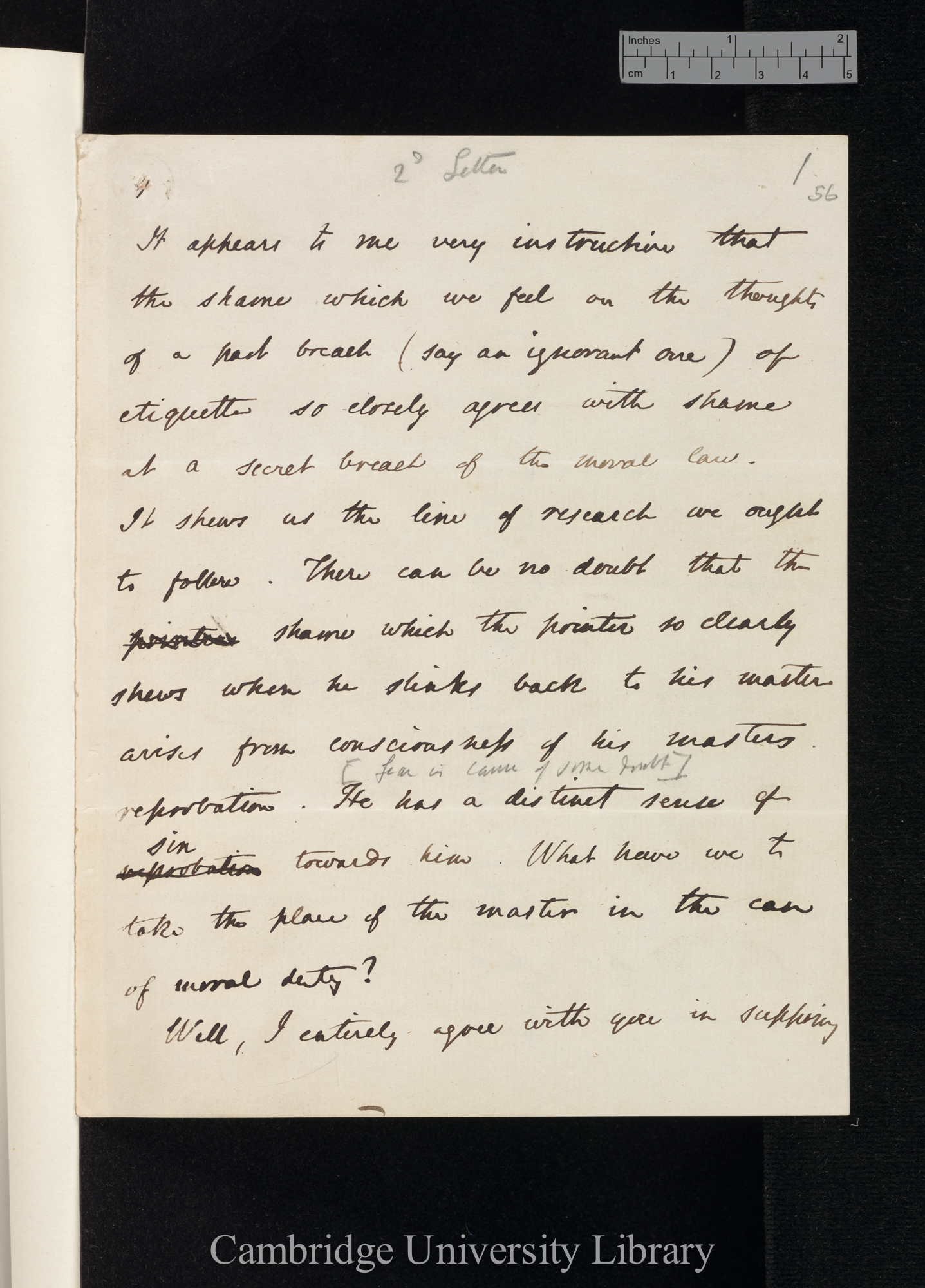 [Hensleigh Wedgwood] to Charles Robert Darwin