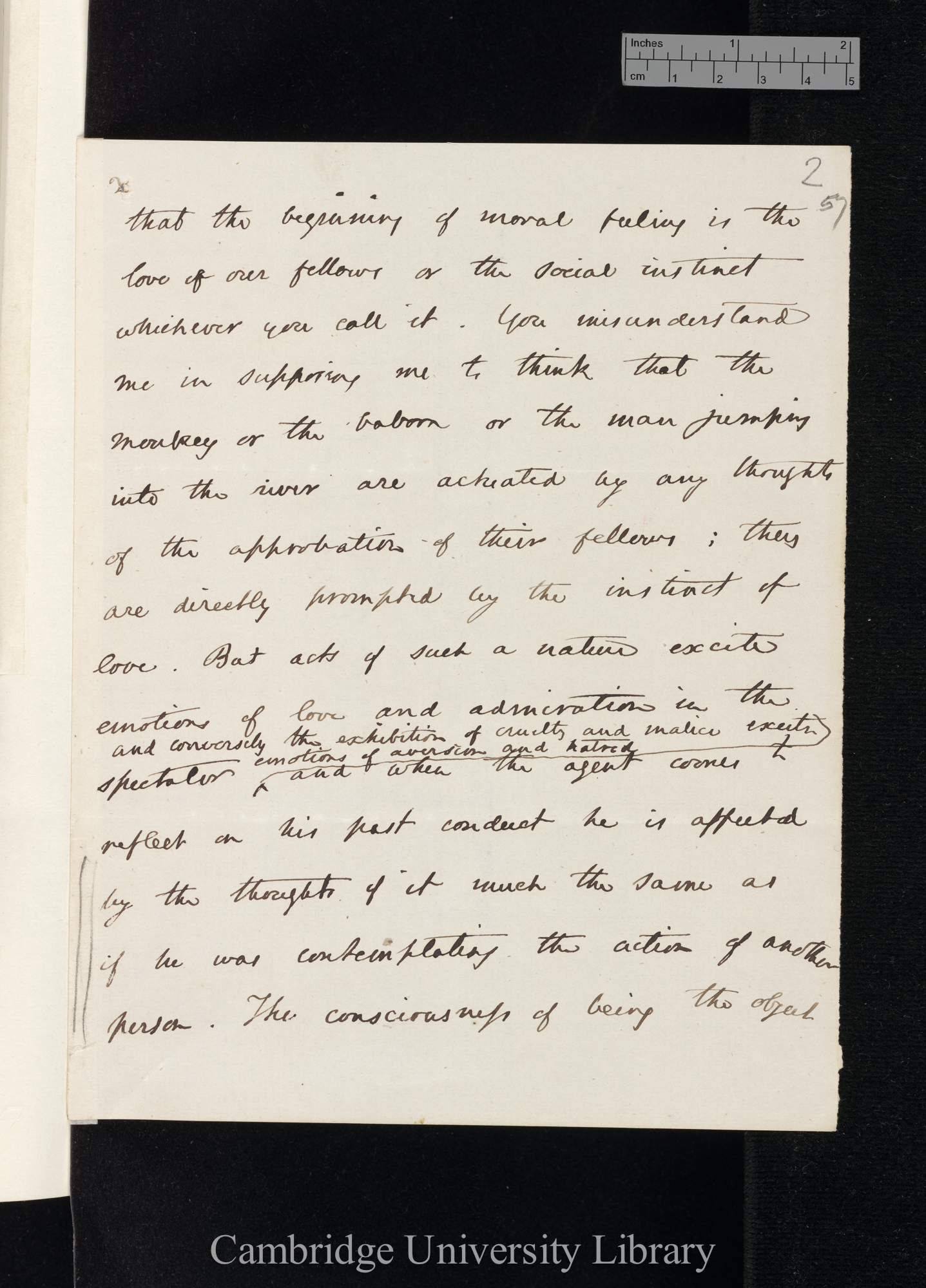 [Hensleigh Wedgwood] to Charles Robert Darwin