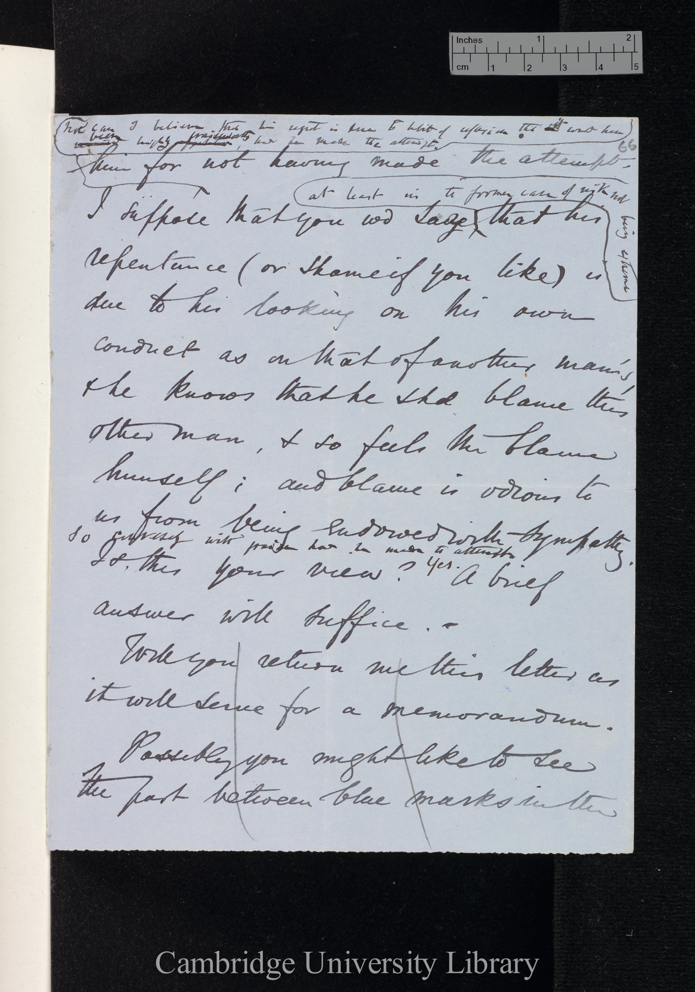 Charles Robert Darwin to Hensleigh Wedgwood