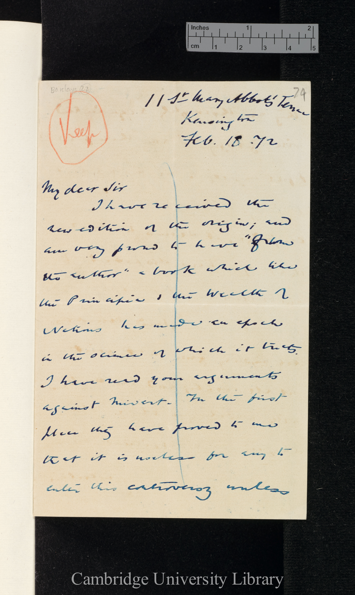 William Winwood Reade to Charles Robert Darwin