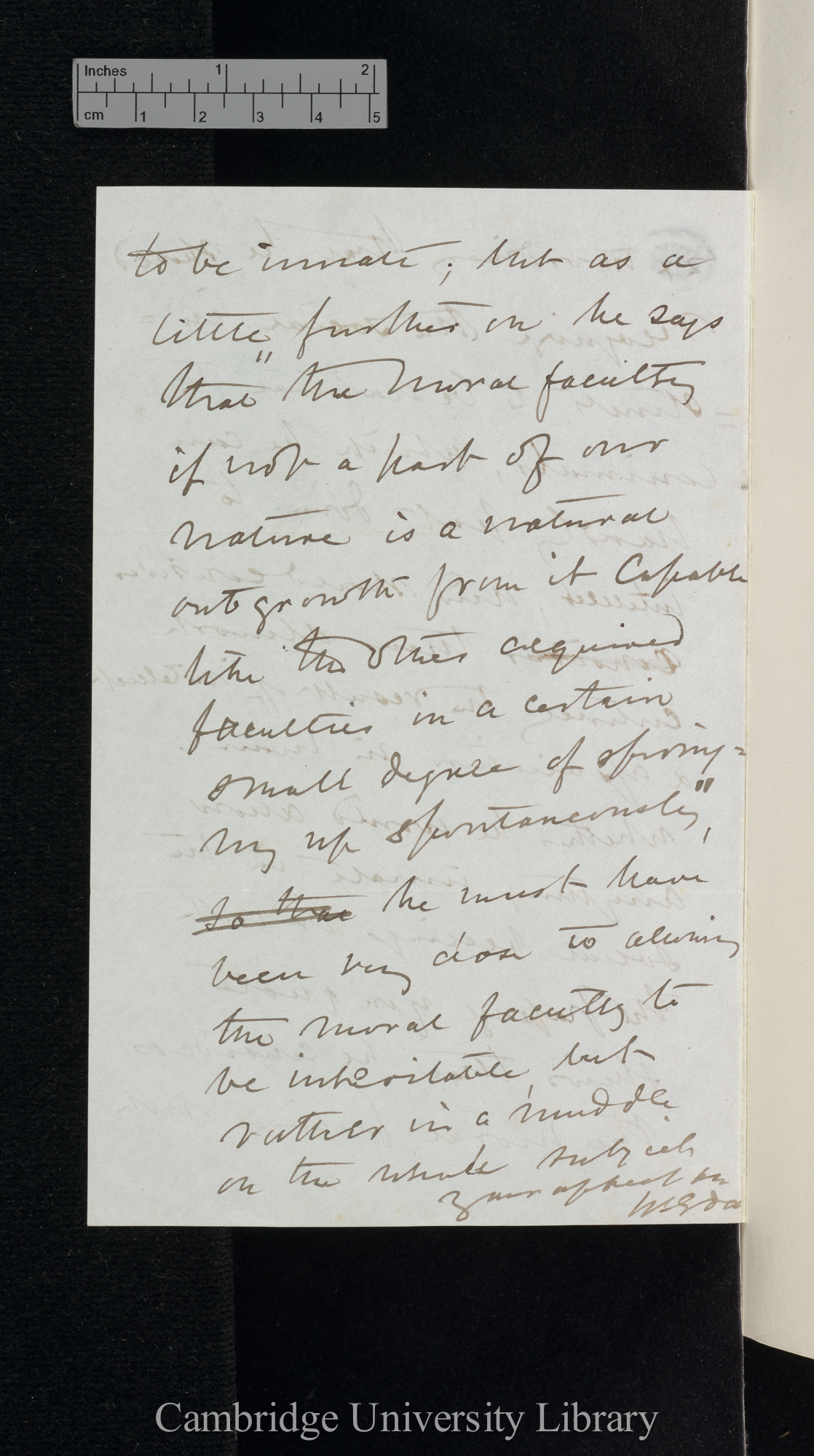 William Erasmus Darwin to Charles Robert Darwin