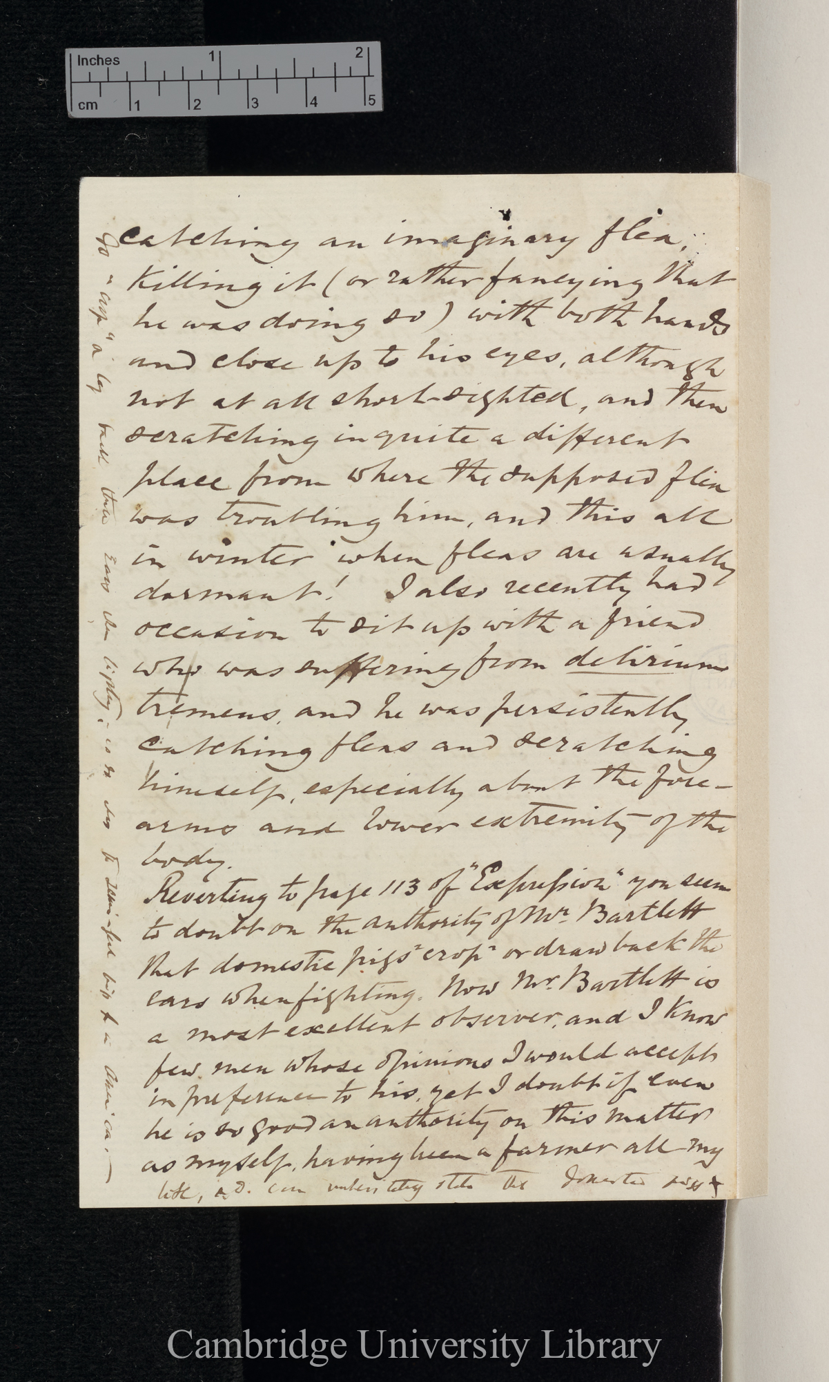 Henry Reeks to Charles Robert Darwin