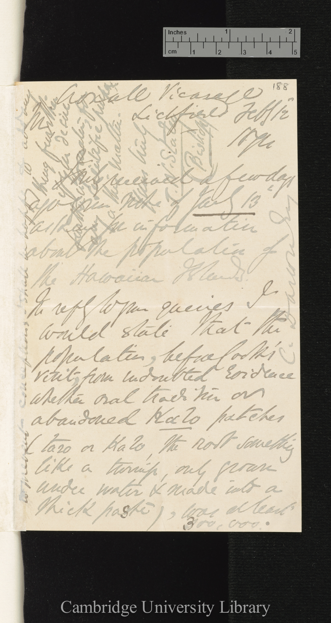 Thomas Nettleship Staley to Charles Robert Darwin