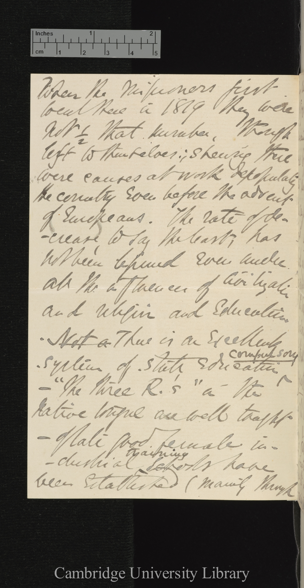 Thomas Nettleship Staley to Charles Robert Darwin