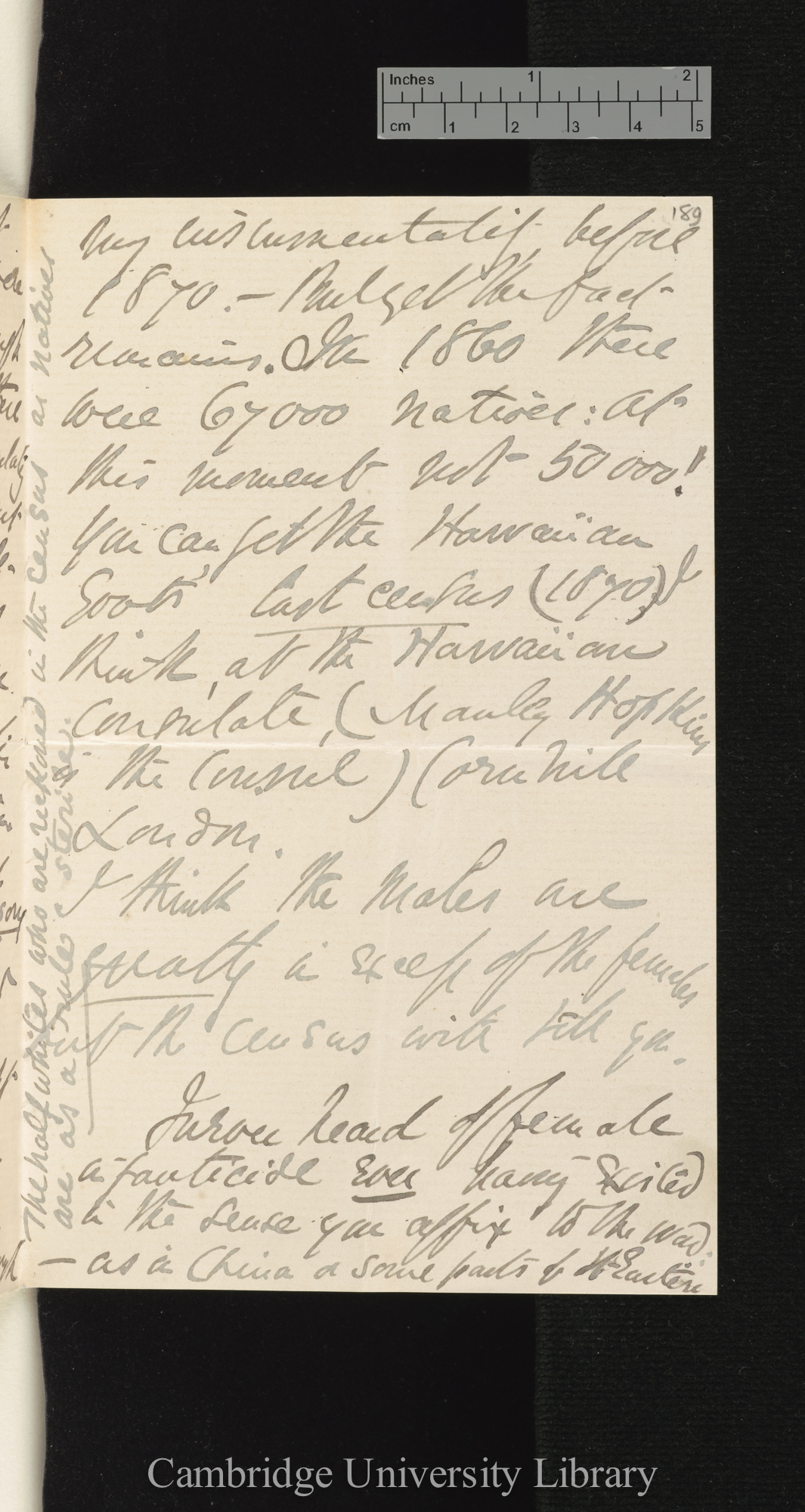 Thomas Nettleship Staley to Charles Robert Darwin