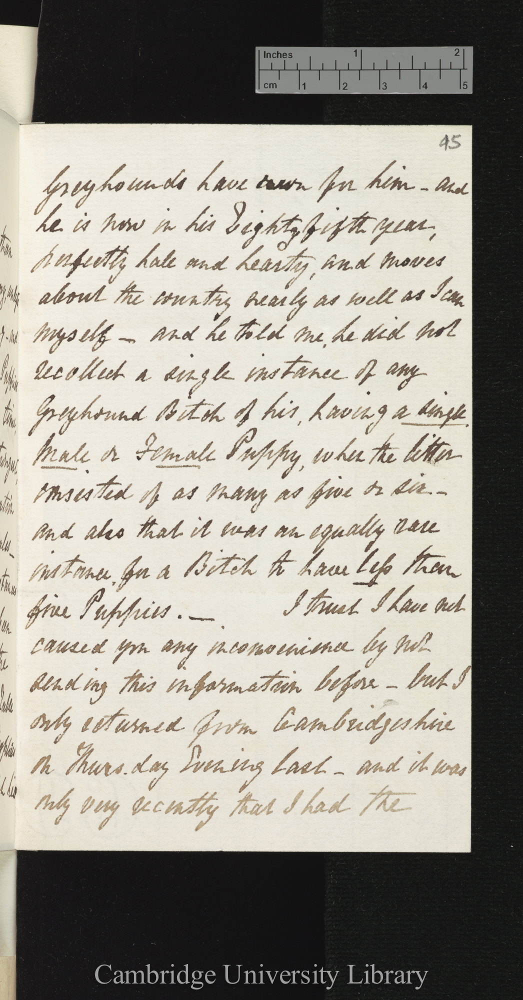 William Waring to Charles Robert Darwin