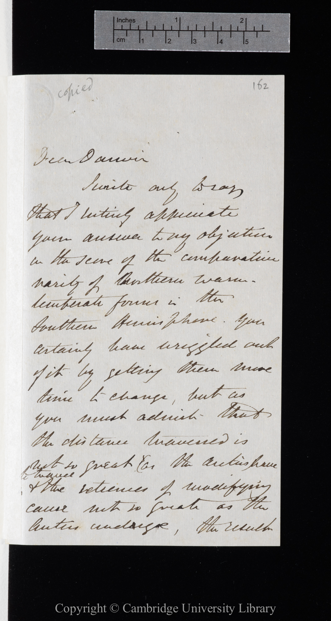 Letter from J. D. Hooker to C. R. Darwin   [16 November 1856]