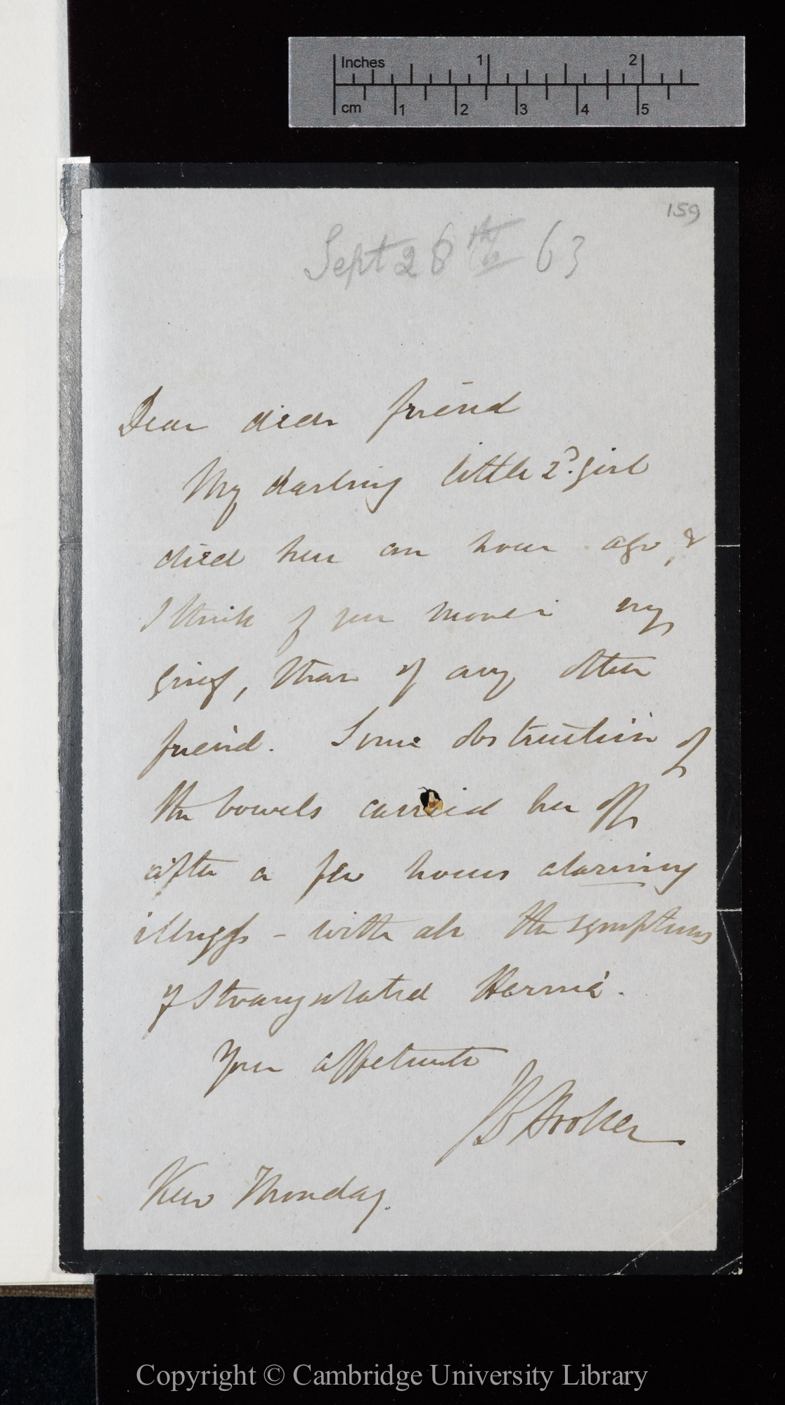 Letter from J. D. Hooker to C. R. Darwin   [28 September 1863]