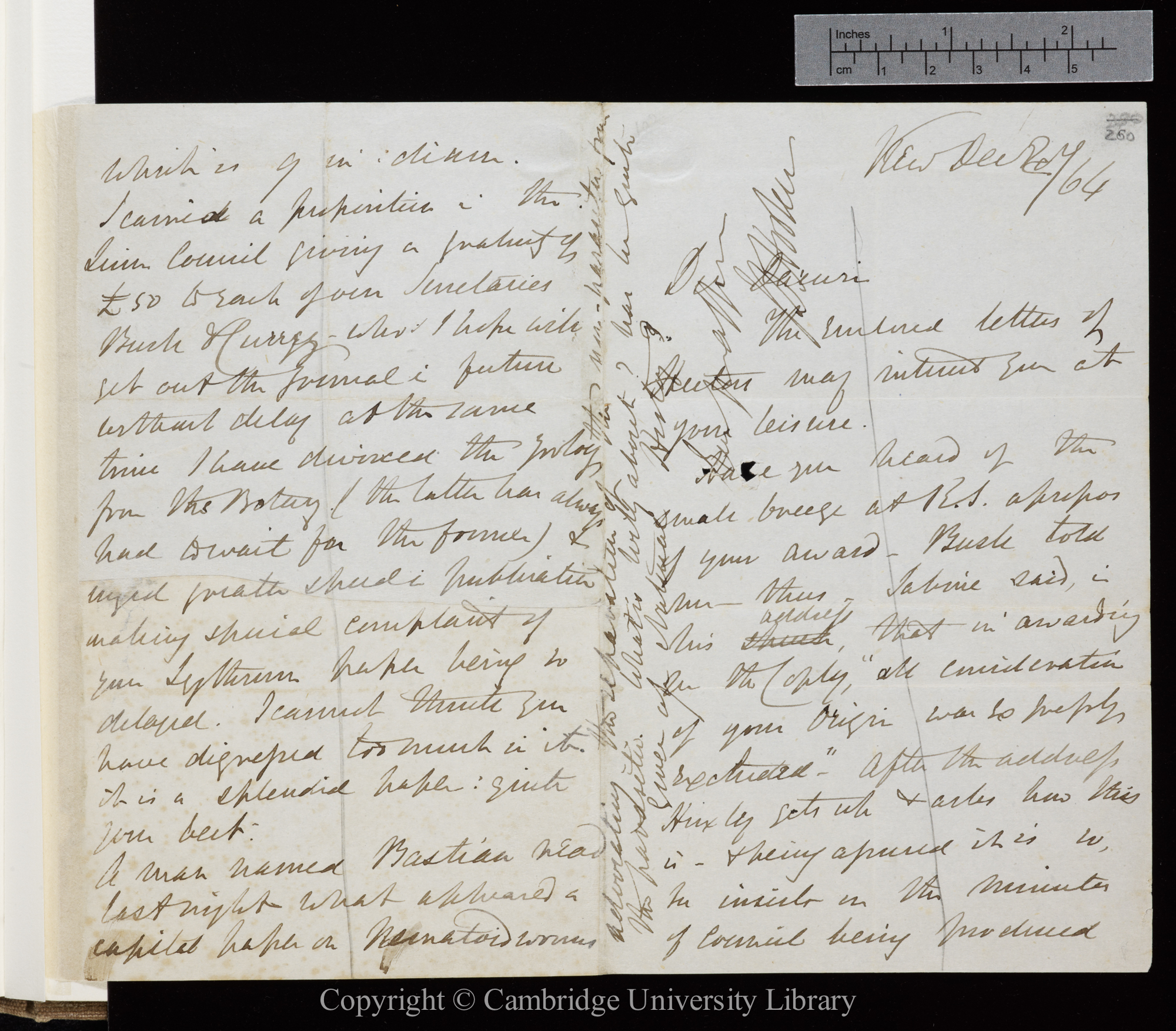 Letter from J. D. Hooker to C. R. Darwin   2 December 1864