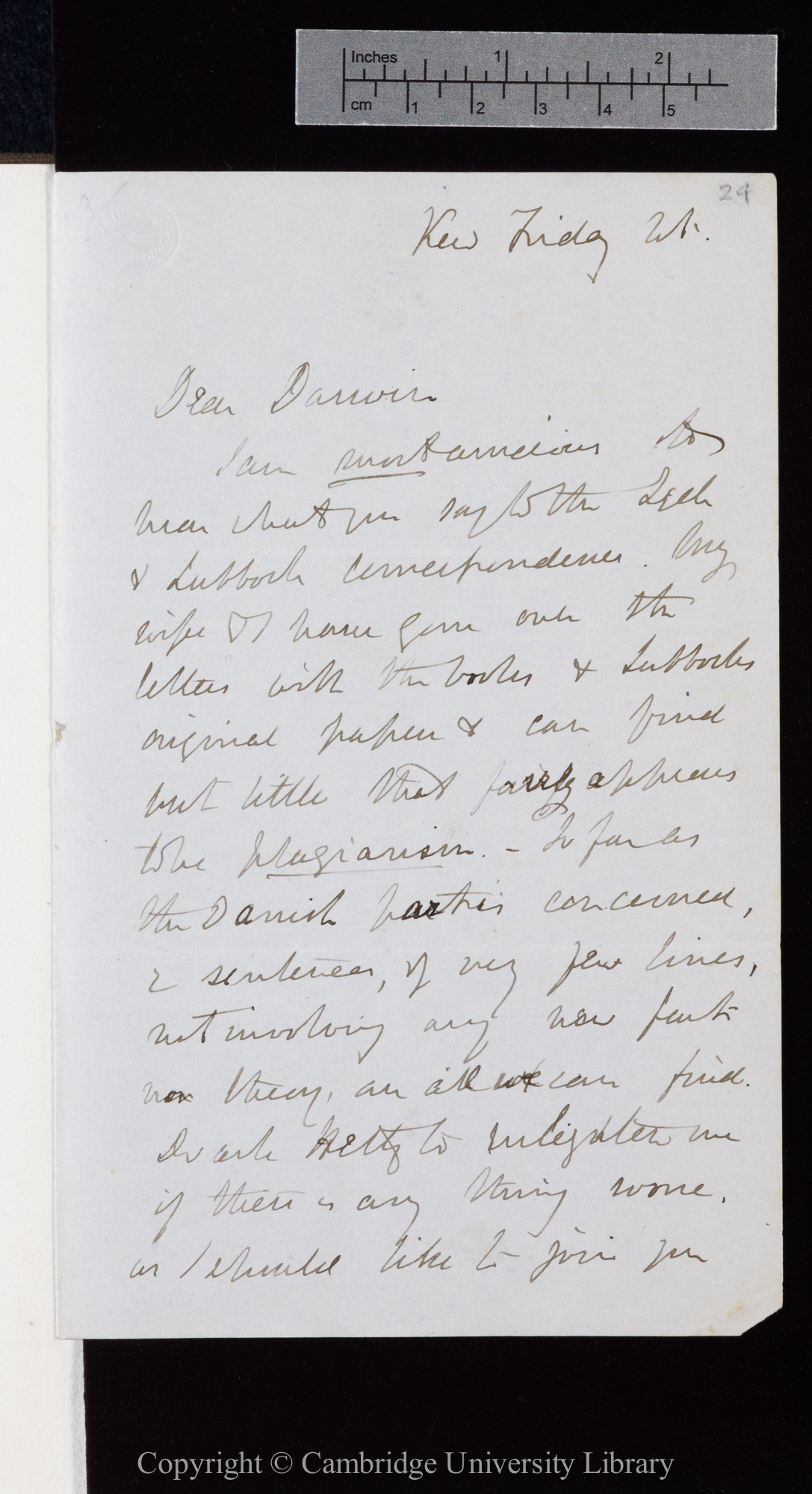 Letter from J. D. Hooker to C. R. Darwin   [2 June 1865]