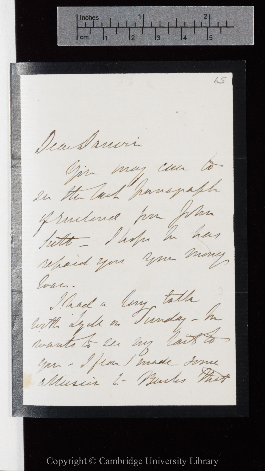 Letter from J. D. Hooker to C. R. Darwin   [26 or 27 February 1866]