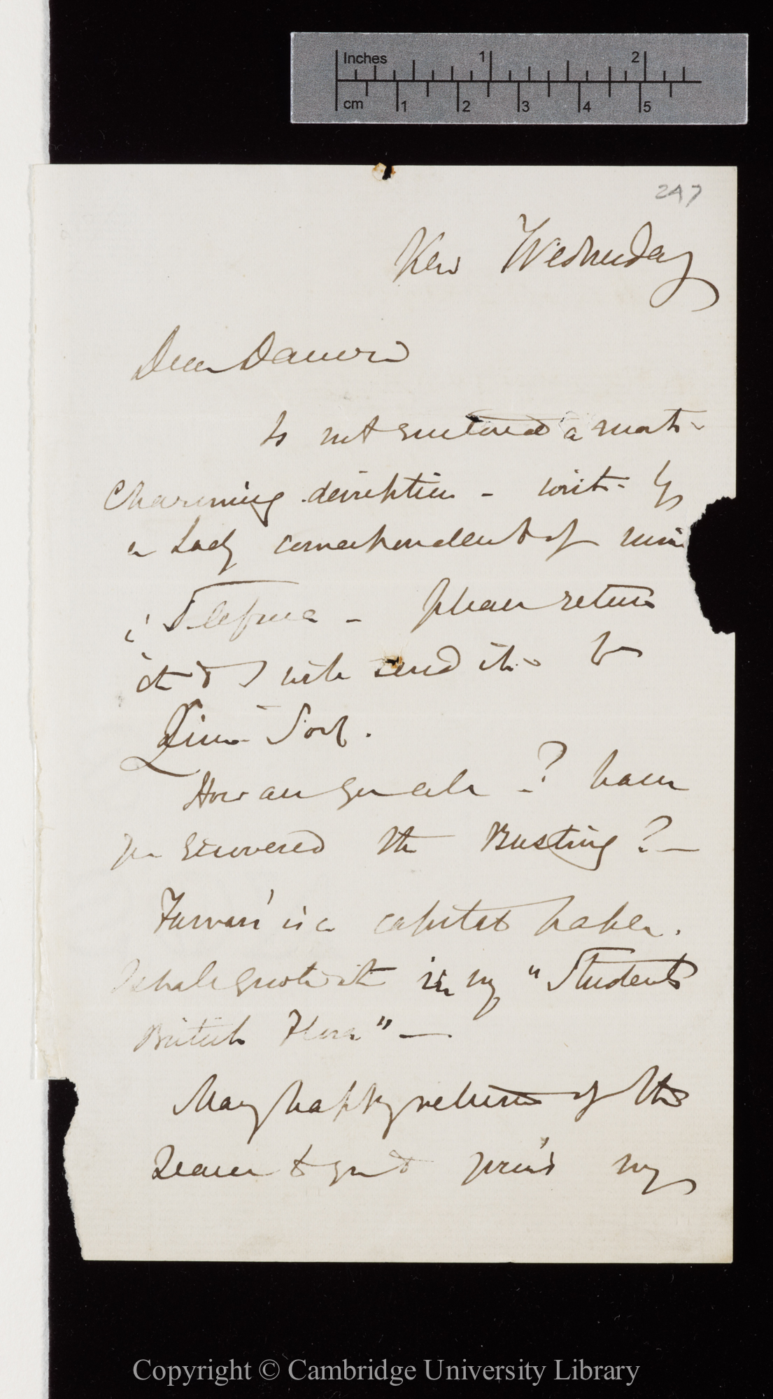 Letter from J. D. Hooker to C. R. Darwin   [23 December 1868]