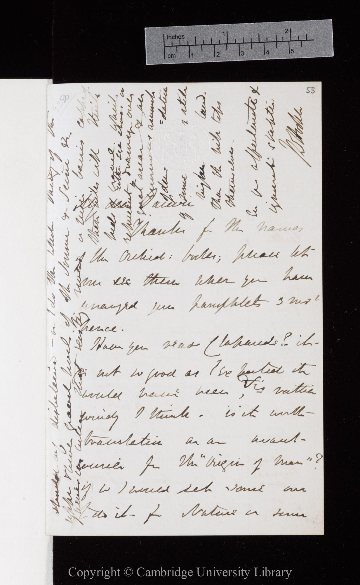 Letter from J. D. Hooker to C. R. Darwin   [6 or 7 July 1870]
