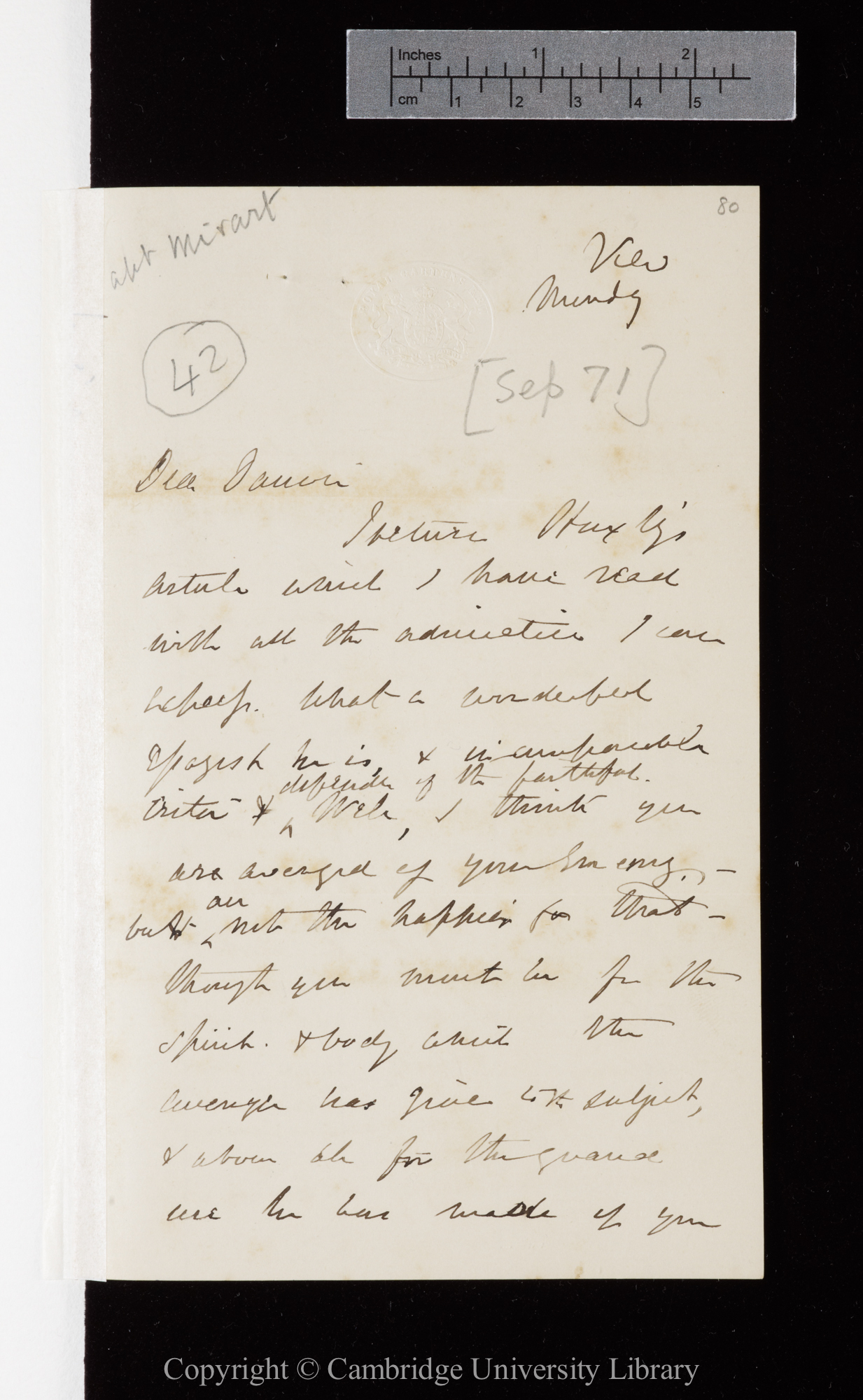 Letter from J. D. Hooker to C. R. Darwin   [2 October 1871]
