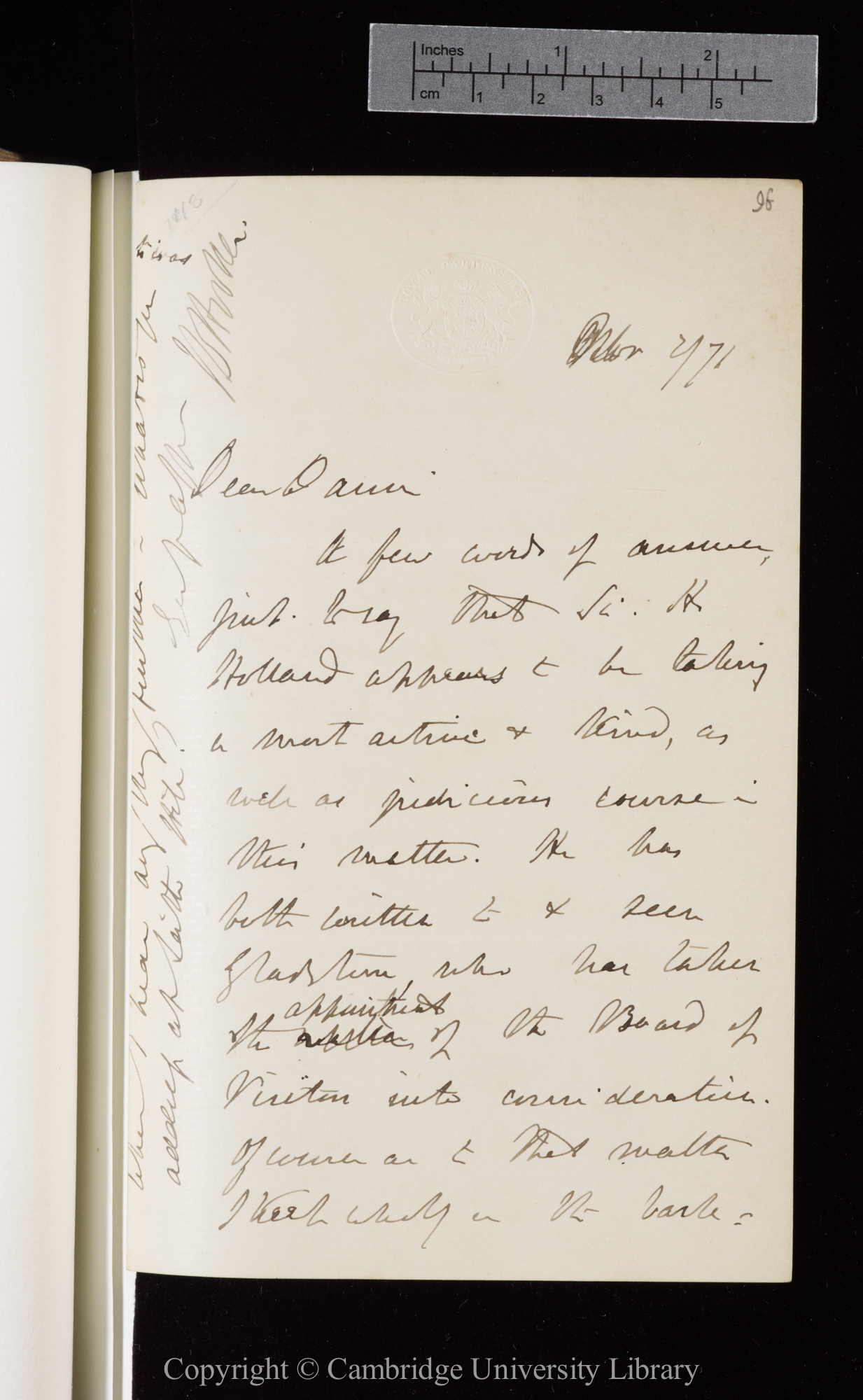 Letter from J. D. Hooker to C. R. Darwin   2 November 1871