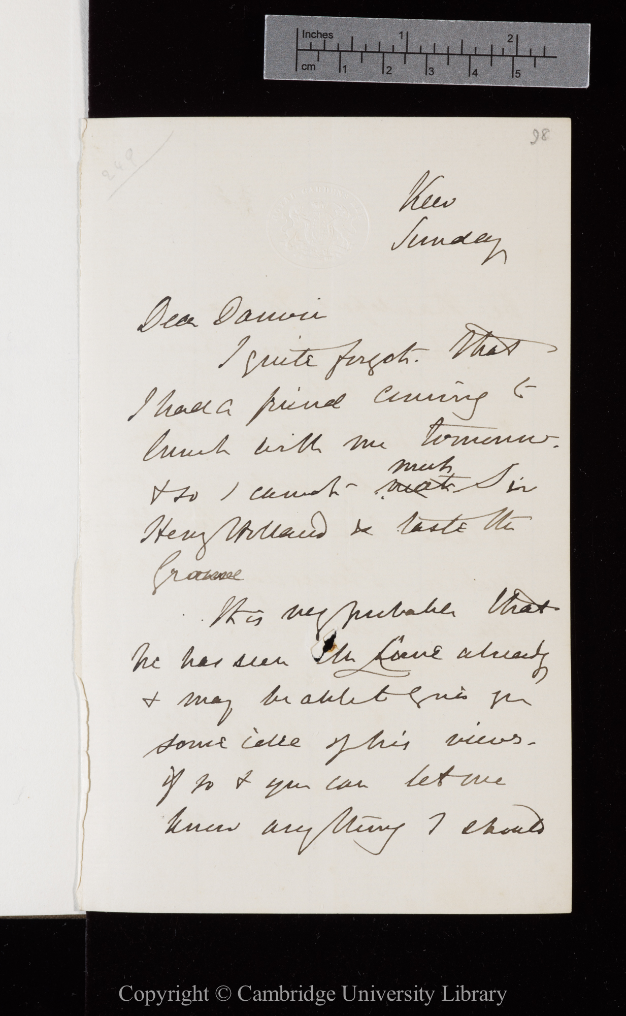 Letter from J. D. Hooker to C. R. Darwin   [17 December 1871]