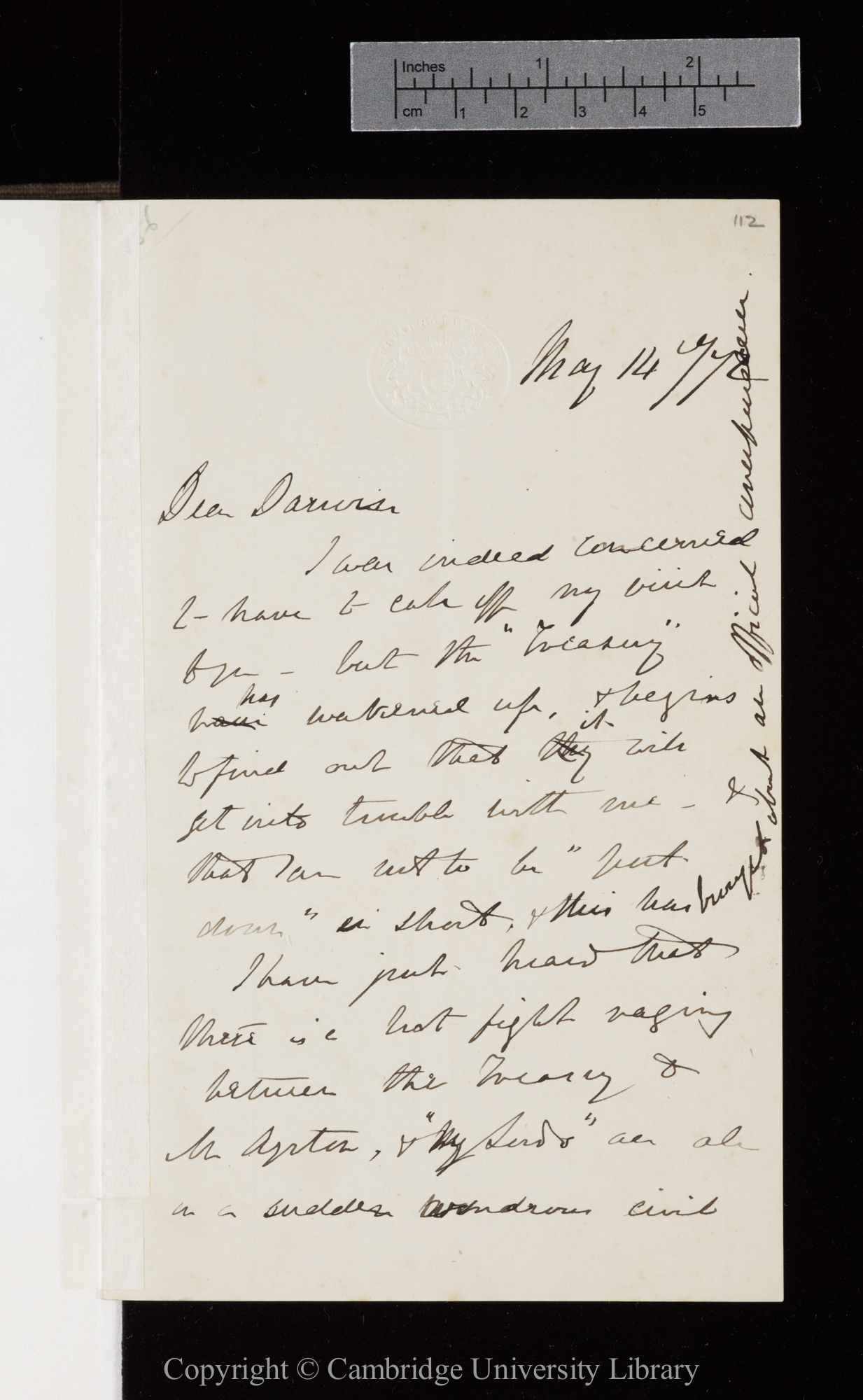 Letter from J. D. Hooker to C. R. Darwin   14 May 1872