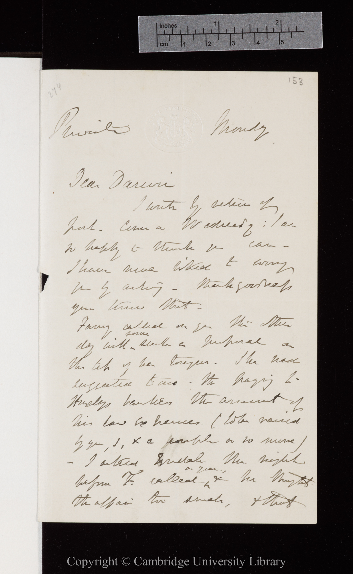 Letter from J. D. Hooker to C. R. Darwin   [7 April 1873]