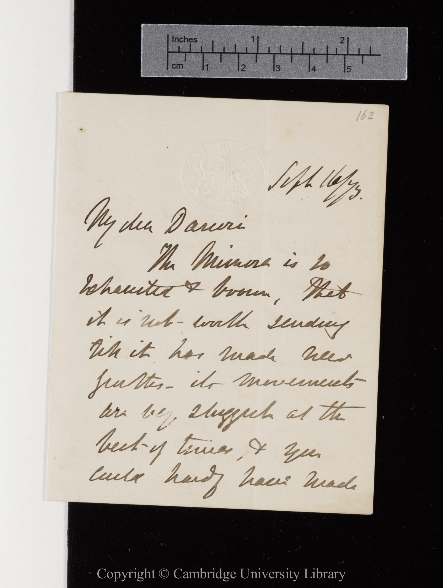 Letter from J. D. Hooker to C. R. Darwin   16 September 1873