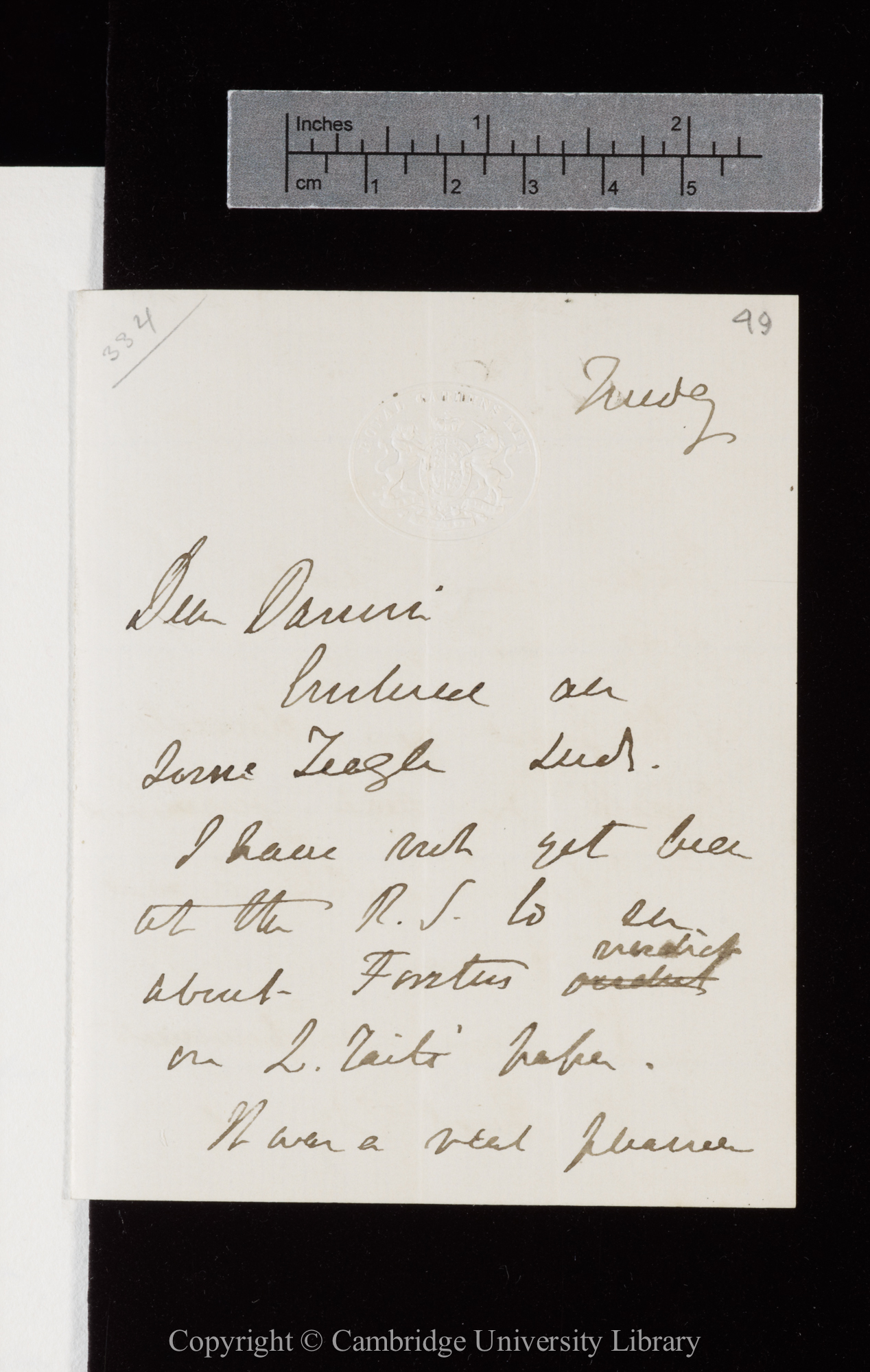 Letter from J. D. Hooker to C. R. Darwin   [18 April 1876]