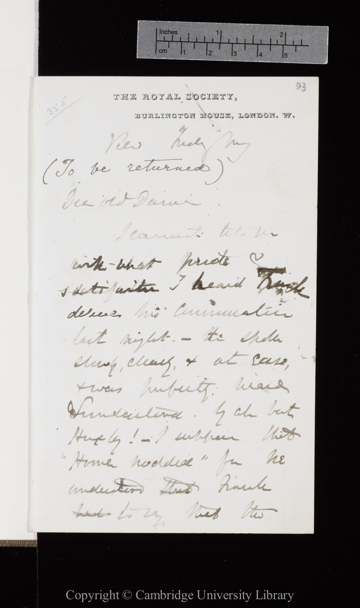 Letter from J. D. Hooker to C. R. Darwin   [2 March 1877]