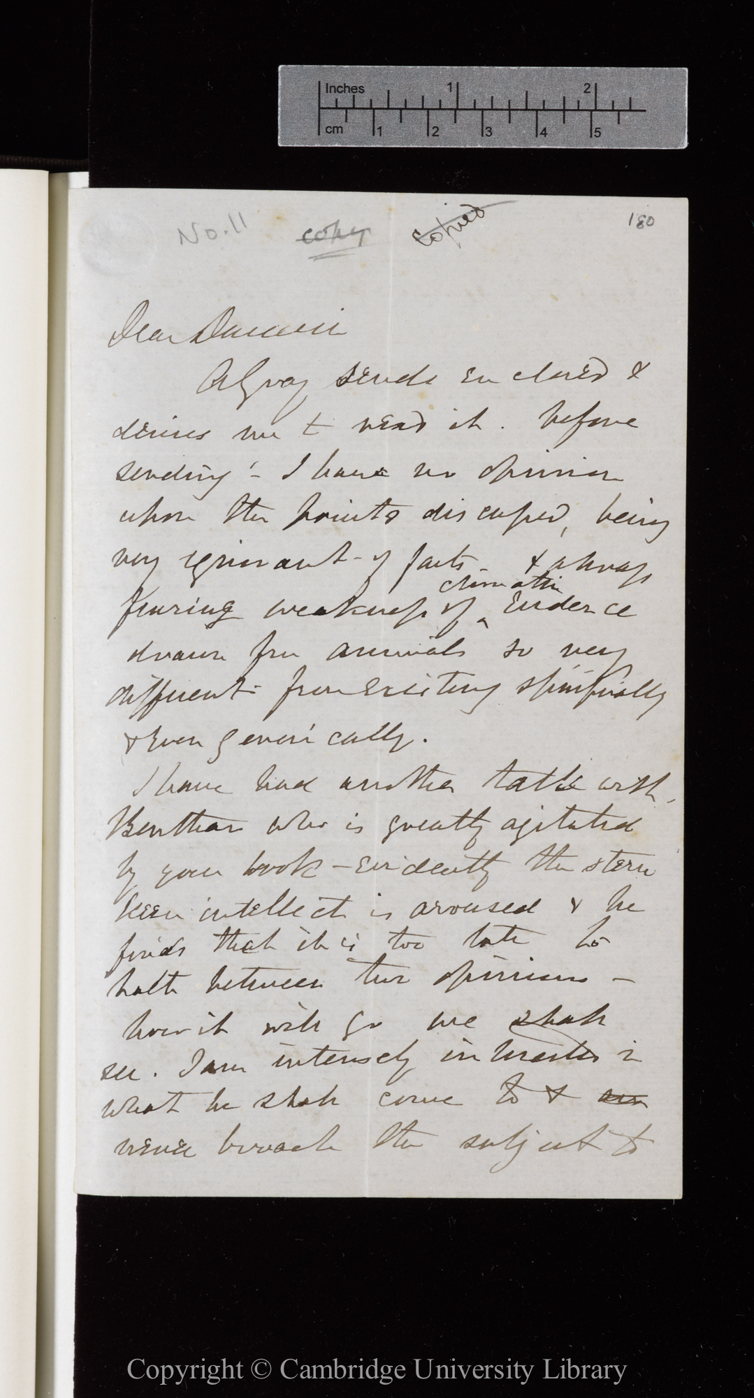 Letter from J. D. Hooker to C. R. Darwin   [20 December 1859]
