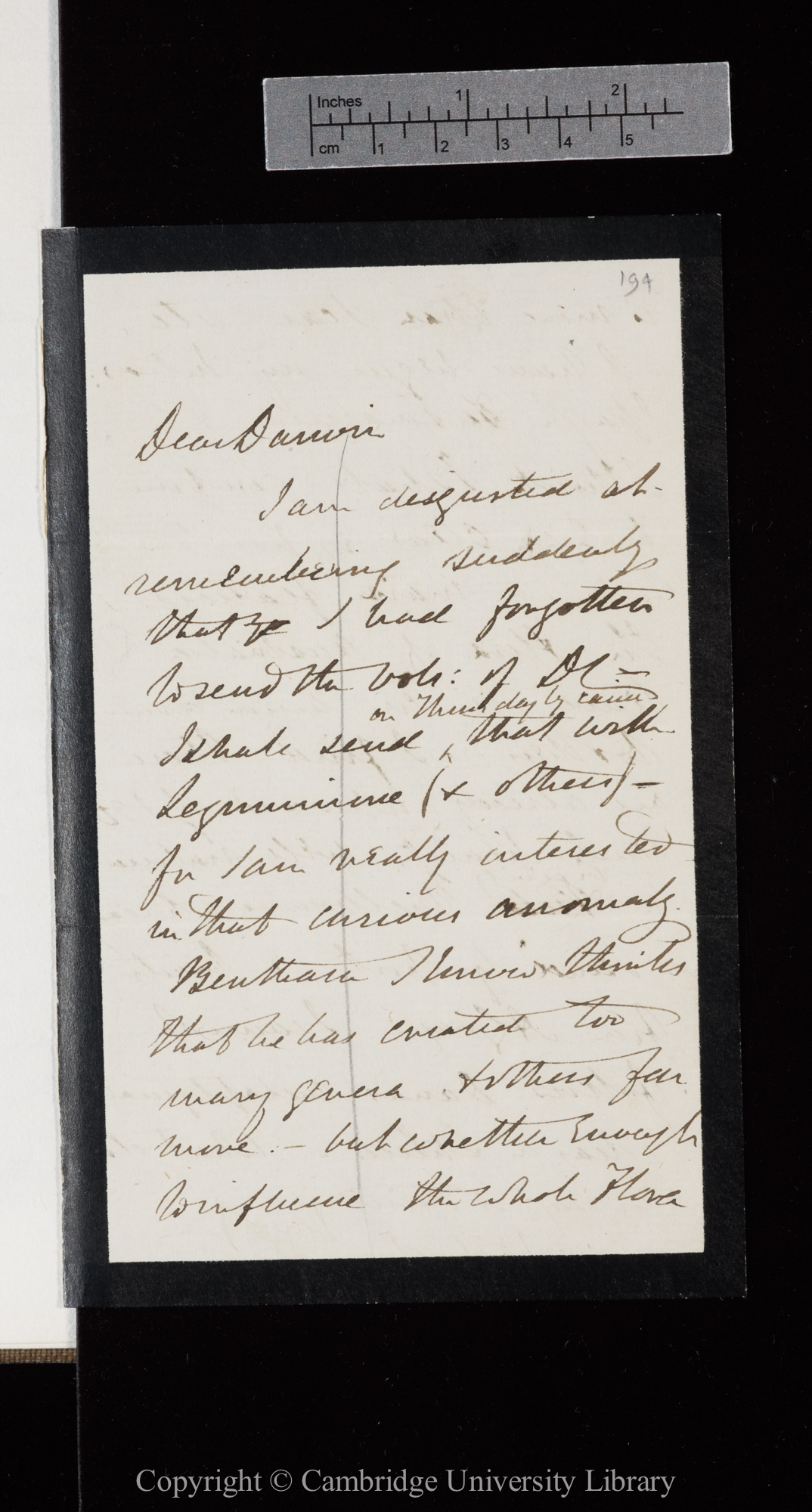 Letter from J. D. Hooker to C. R. Darwin   [17-23 December 1857]