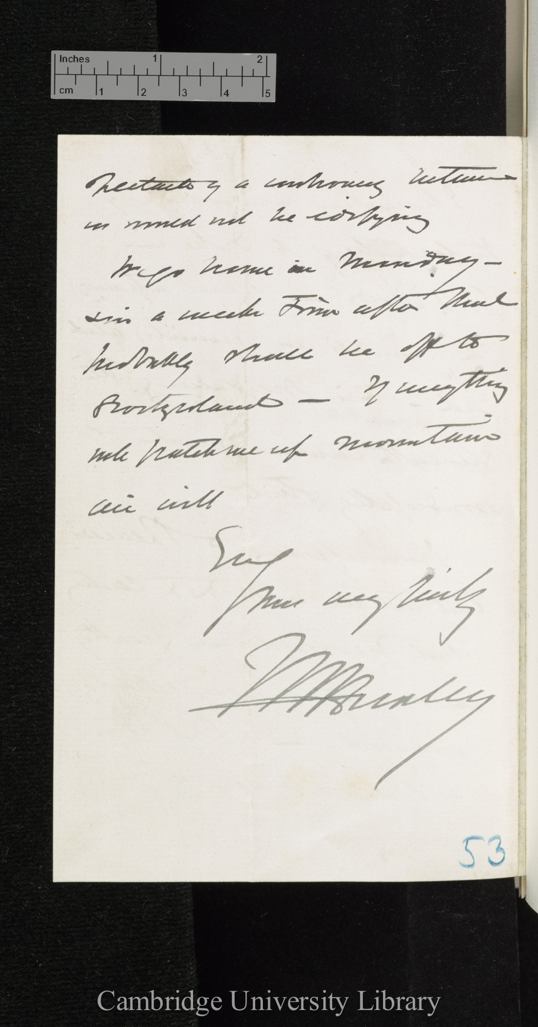 Thomas Henry Huxley to Sir Francis Darwin