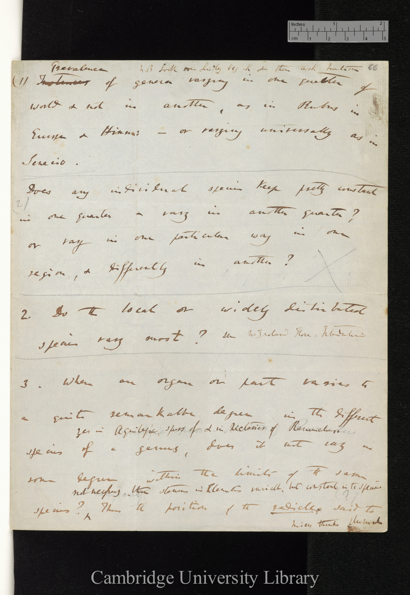 Charles Robert Darwin to Sir Joseph Dalton Hooker