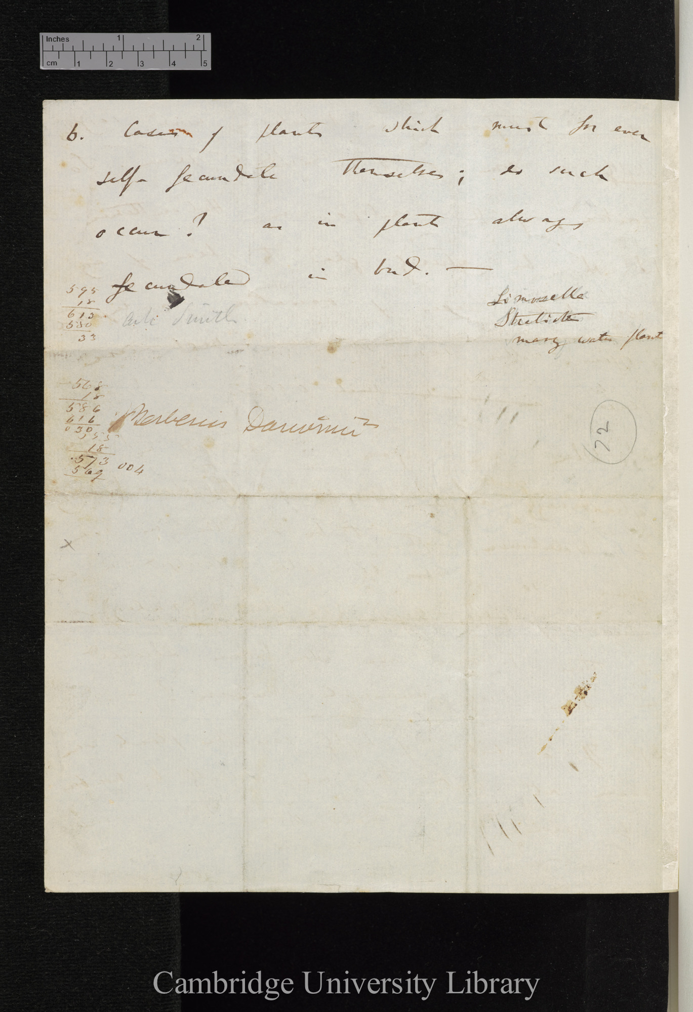 Charles Robert Darwin to Sir Joseph Dalton Hooker